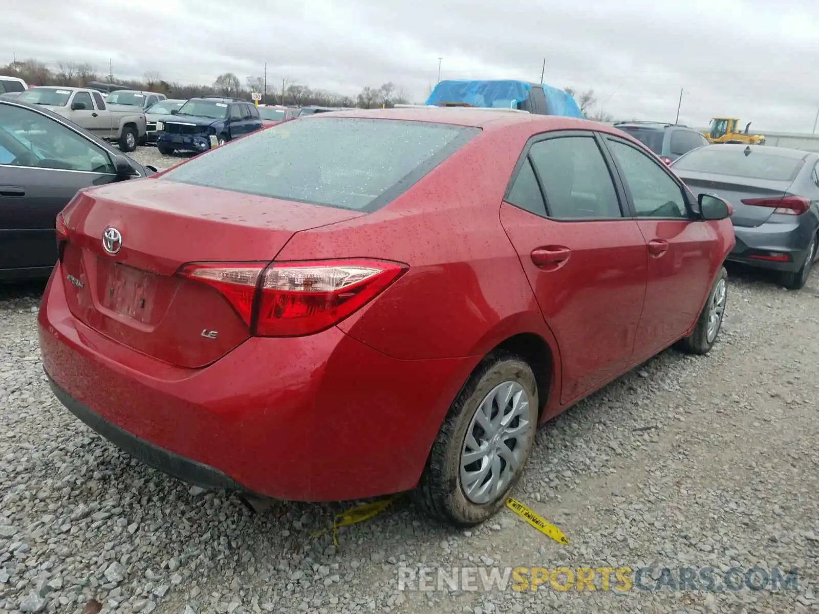 4 Photograph of a damaged car 5YFBURHE6KP918071 TOYOTA COROLLA 2019