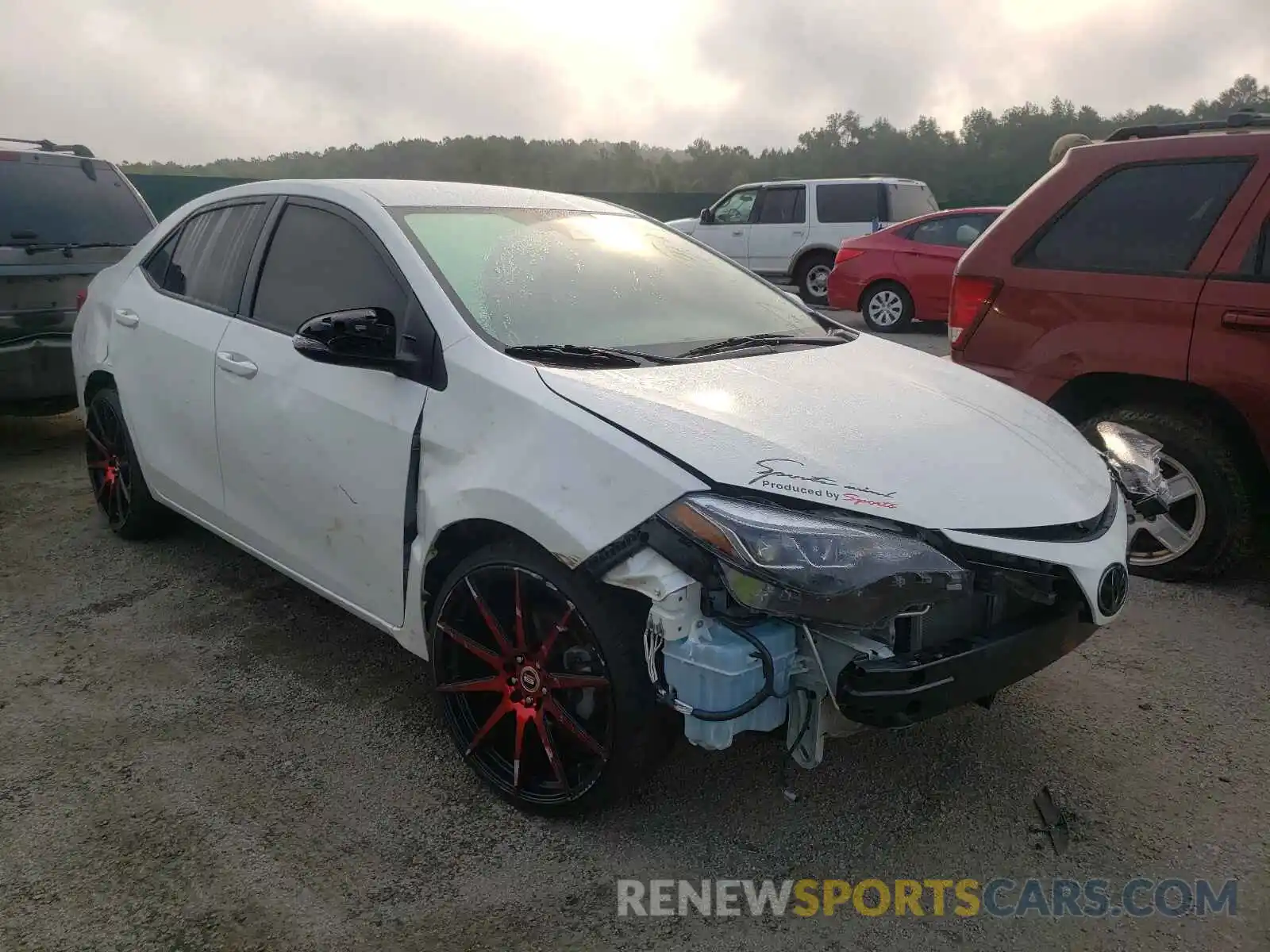 1 Photograph of a damaged car 5YFBURHE6KP918703 TOYOTA COROLLA 2019