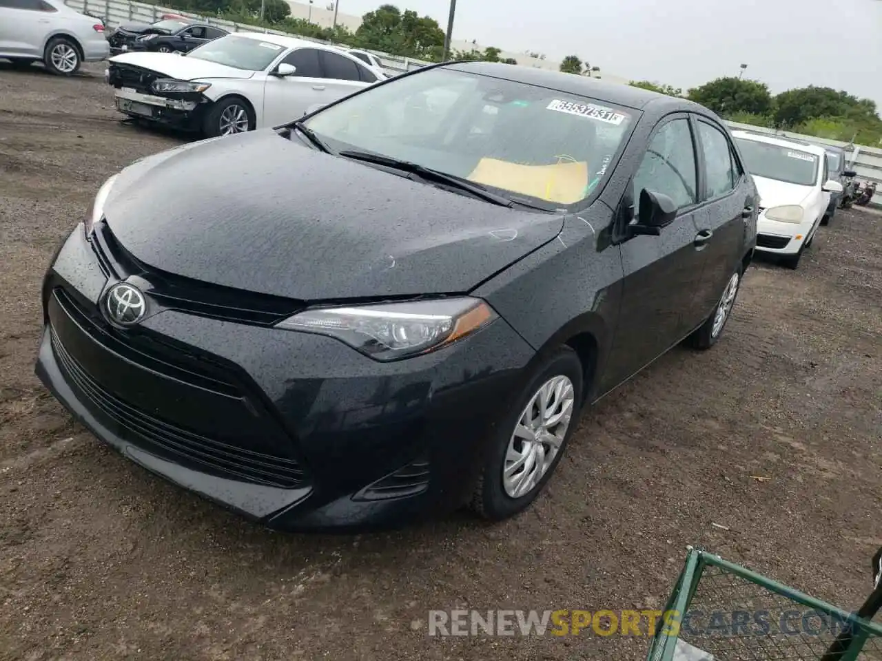 2 Photograph of a damaged car 5YFBURHE6KP918961 TOYOTA COROLLA 2019