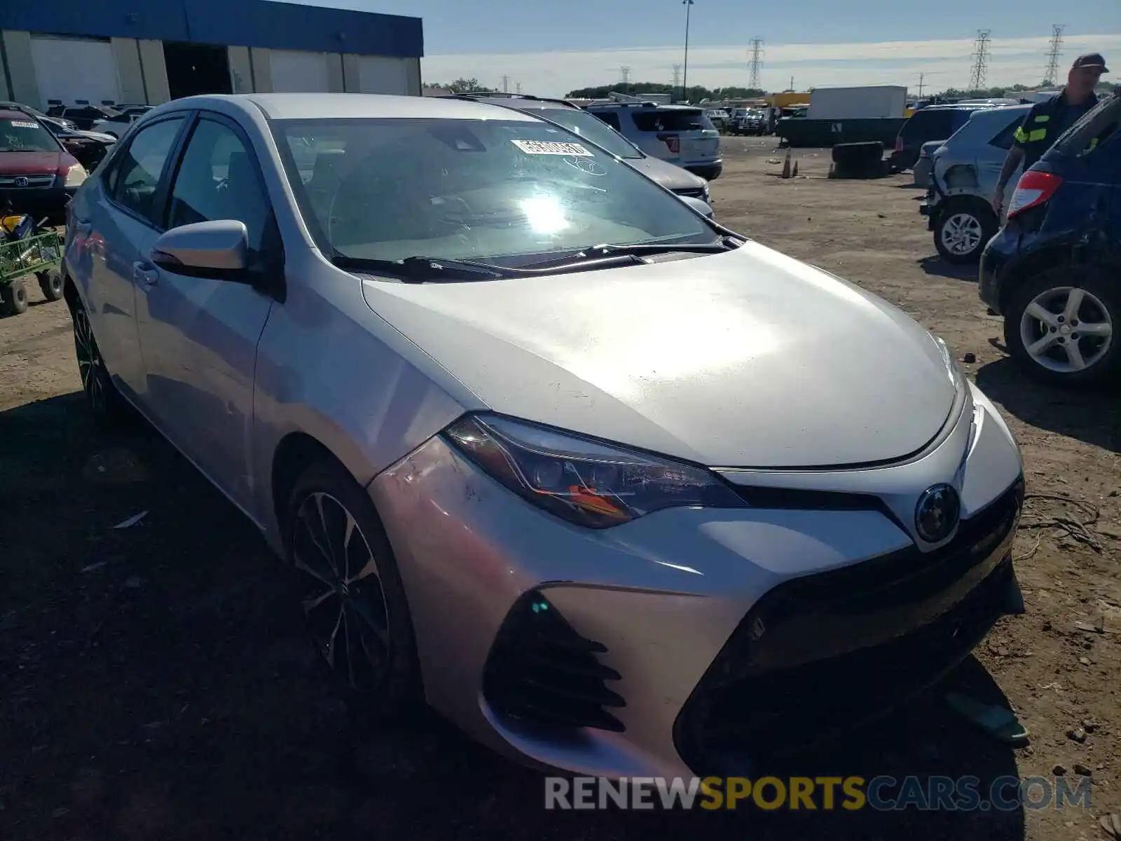 1 Photograph of a damaged car 5YFBURHE6KP919219 TOYOTA COROLLA 2019