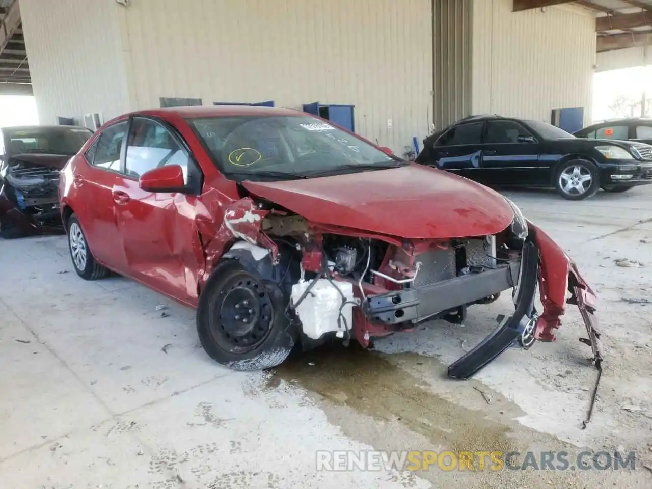 1 Photograph of a damaged car 5YFBURHE6KP919298 TOYOTA COROLLA 2019