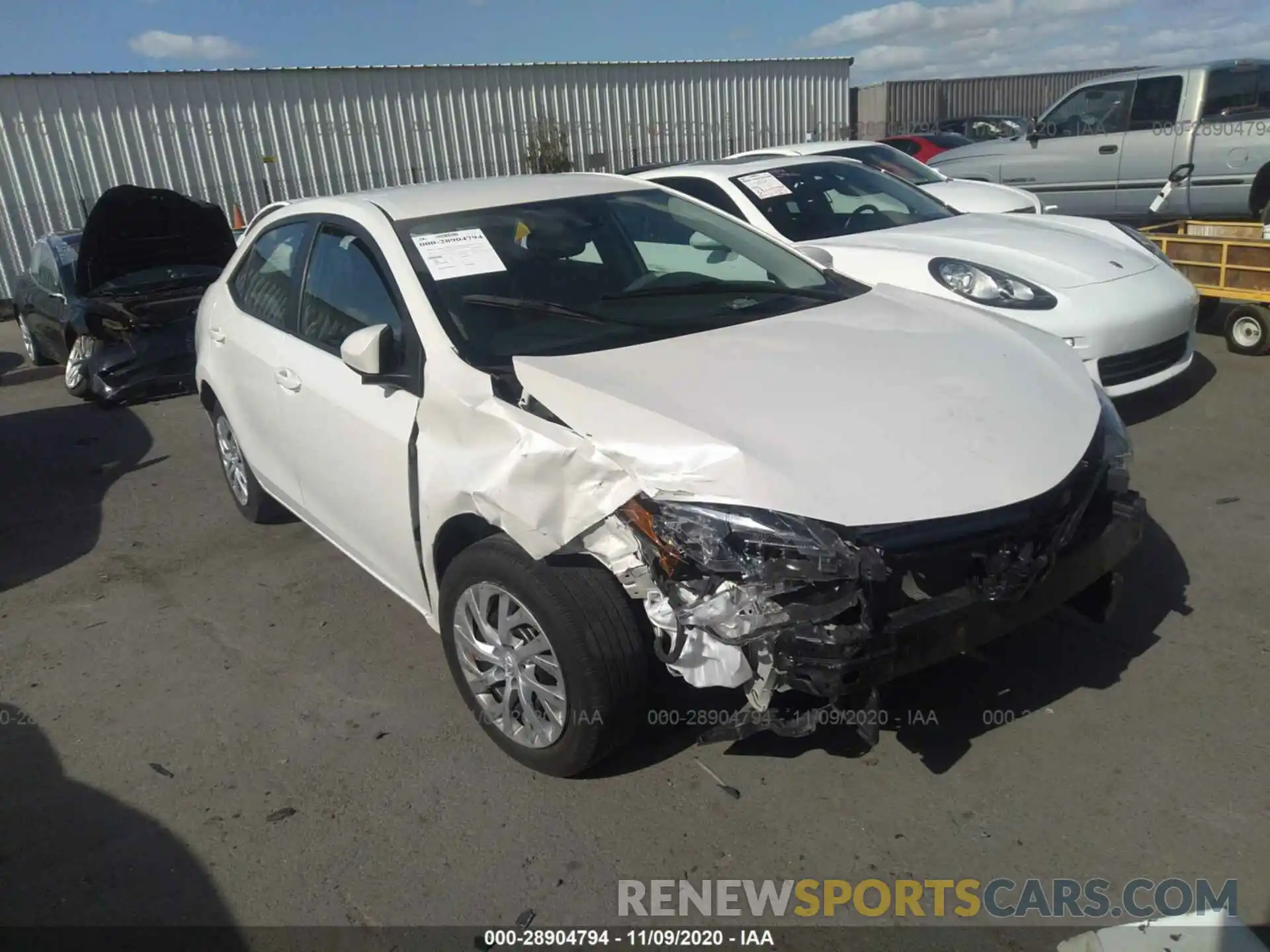 1 Photograph of a damaged car 5YFBURHE6KP919429 TOYOTA COROLLA 2019