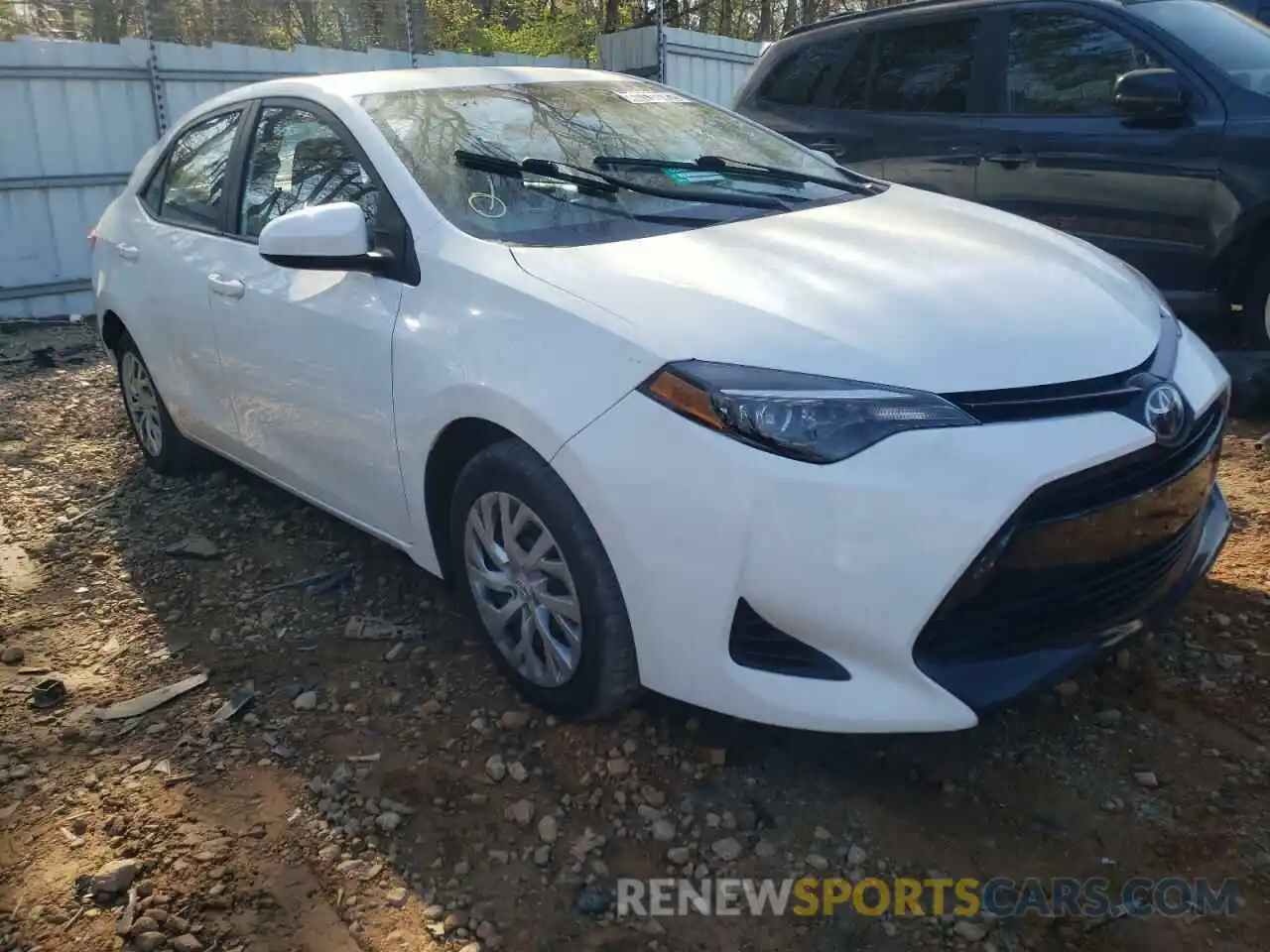 1 Photograph of a damaged car 5YFBURHE6KP919513 TOYOTA COROLLA 2019