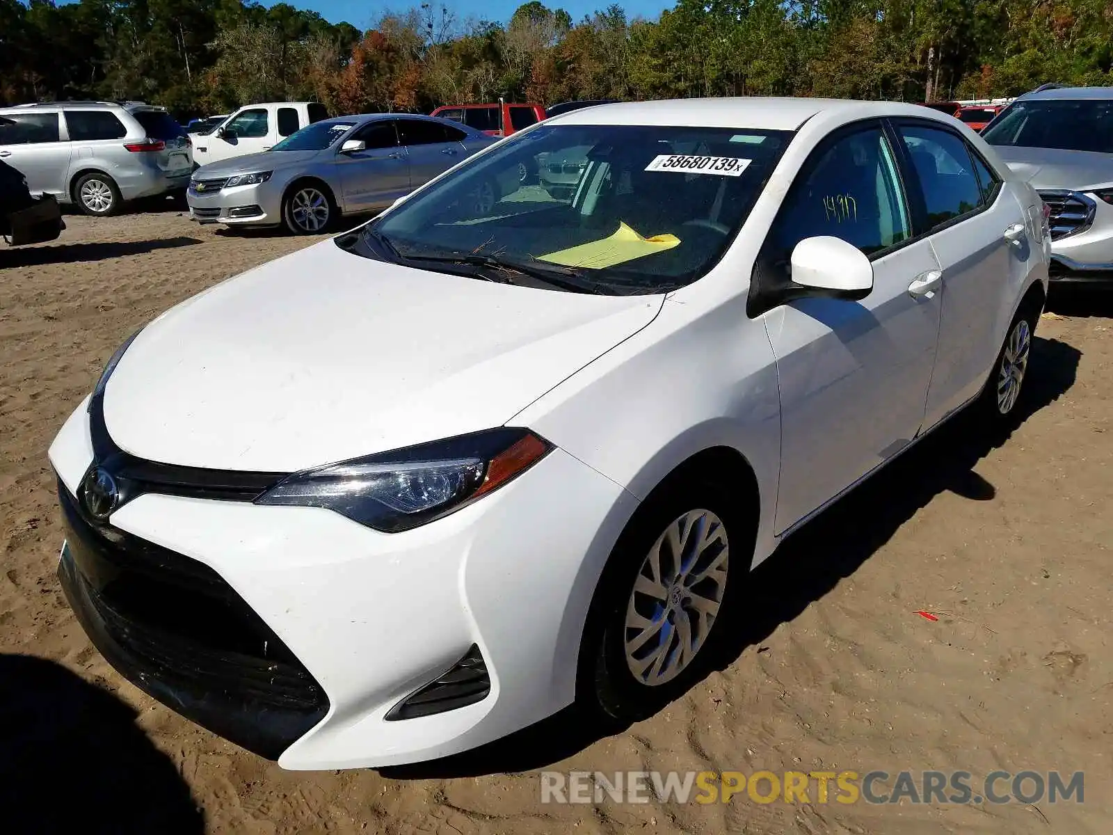 2 Photograph of a damaged car 5YFBURHE6KP919608 TOYOTA COROLLA 2019