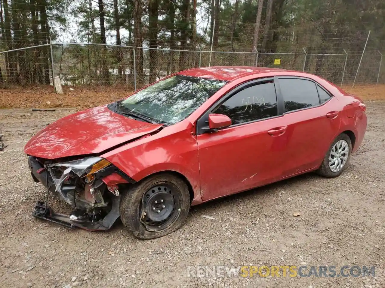 2 Photograph of a damaged car 5YFBURHE6KP919723 TOYOTA COROLLA 2019