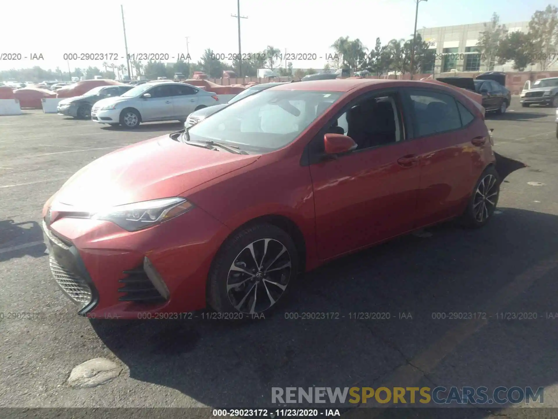 2 Photograph of a damaged car 5YFBURHE6KP919995 TOYOTA COROLLA 2019