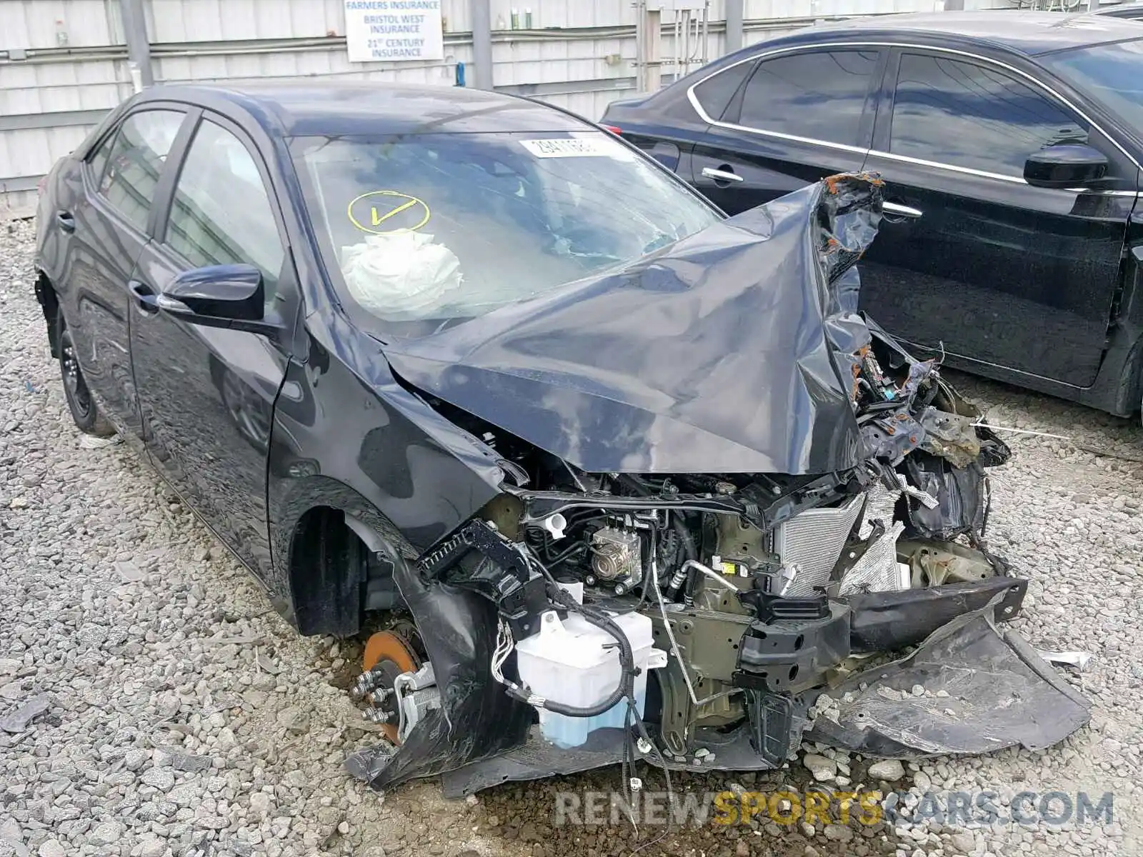 1 Photograph of a damaged car 5YFBURHE6KP920239 TOYOTA COROLLA 2019