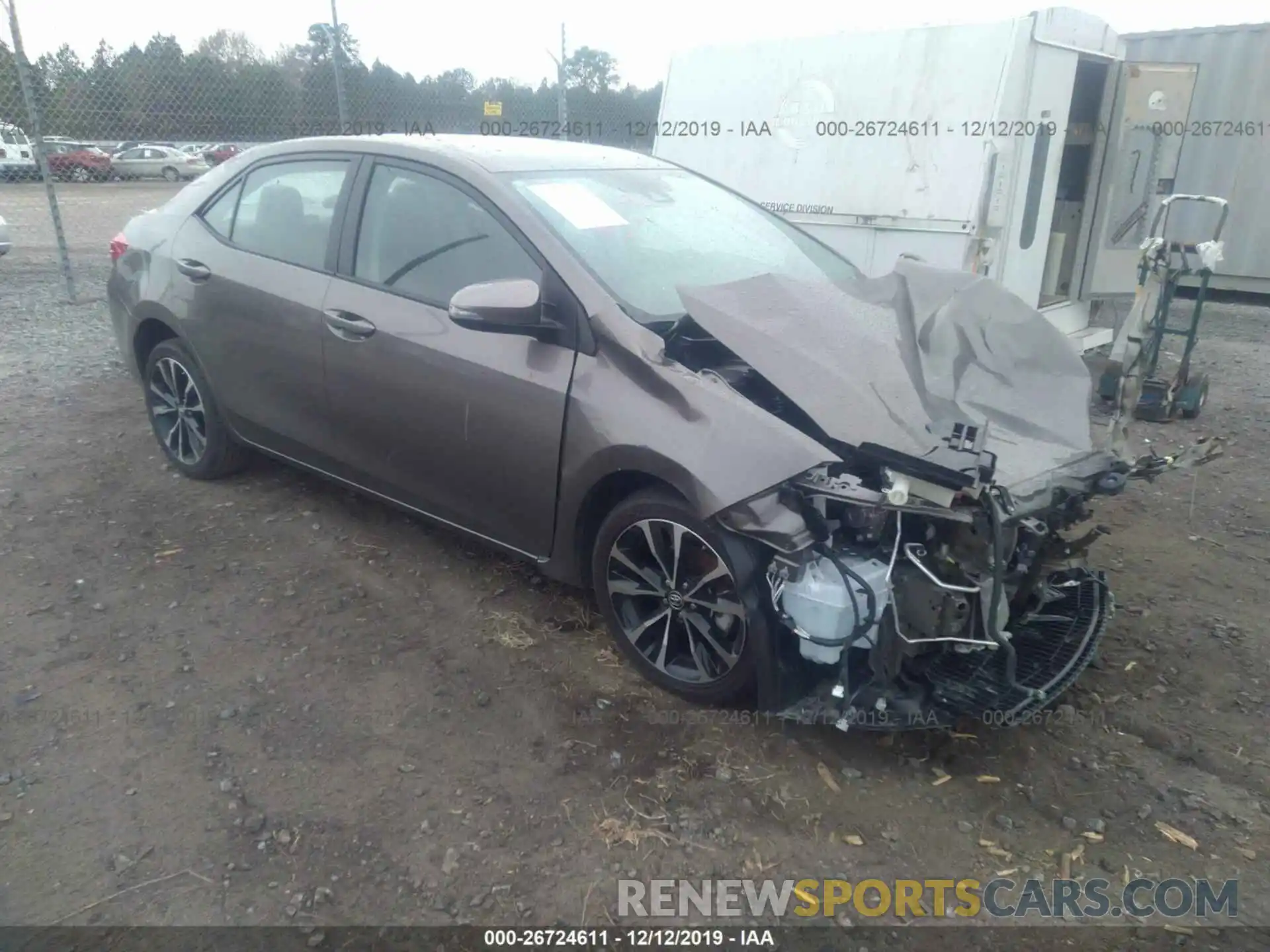 1 Photograph of a damaged car 5YFBURHE6KP920242 TOYOTA COROLLA 2019