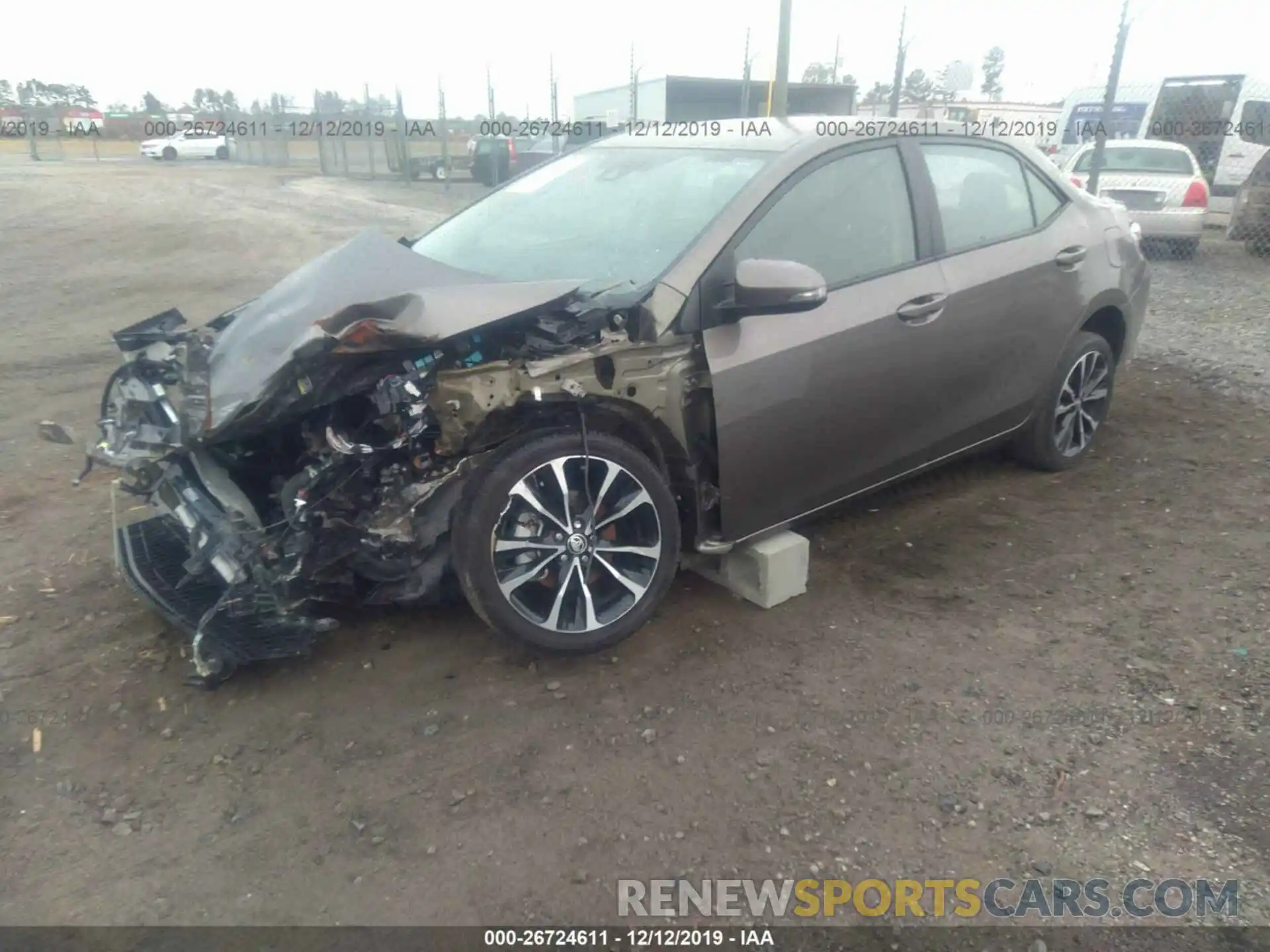 2 Photograph of a damaged car 5YFBURHE6KP920242 TOYOTA COROLLA 2019