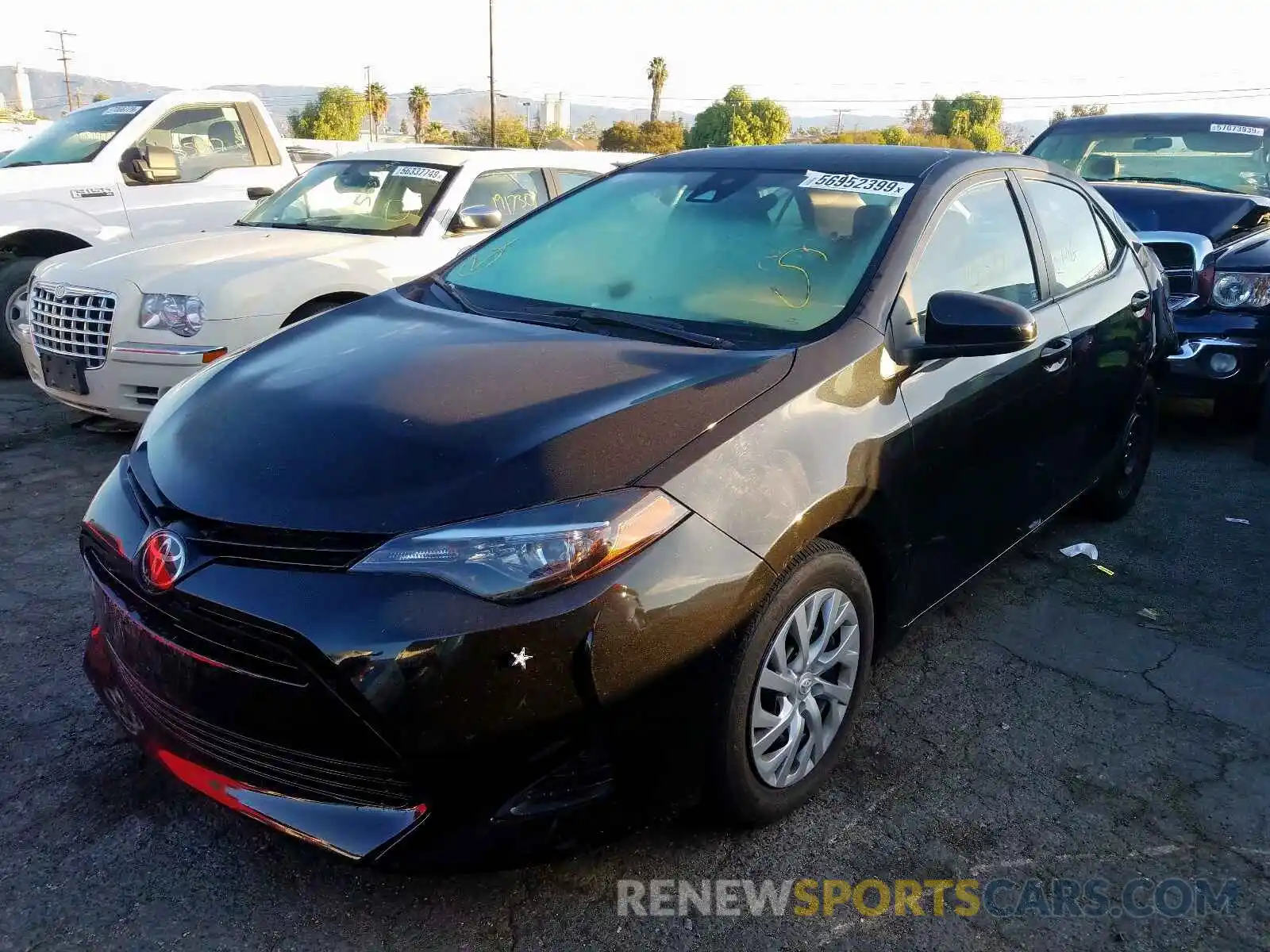 2 Photograph of a damaged car 5YFBURHE6KP920404 TOYOTA COROLLA 2019