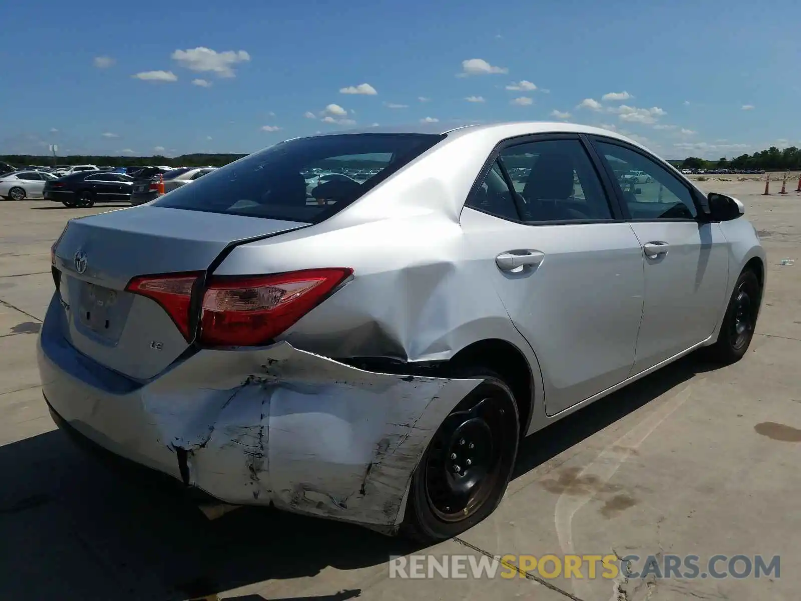 4 Photograph of a damaged car 5YFBURHE6KP920743 TOYOTA COROLLA 2019