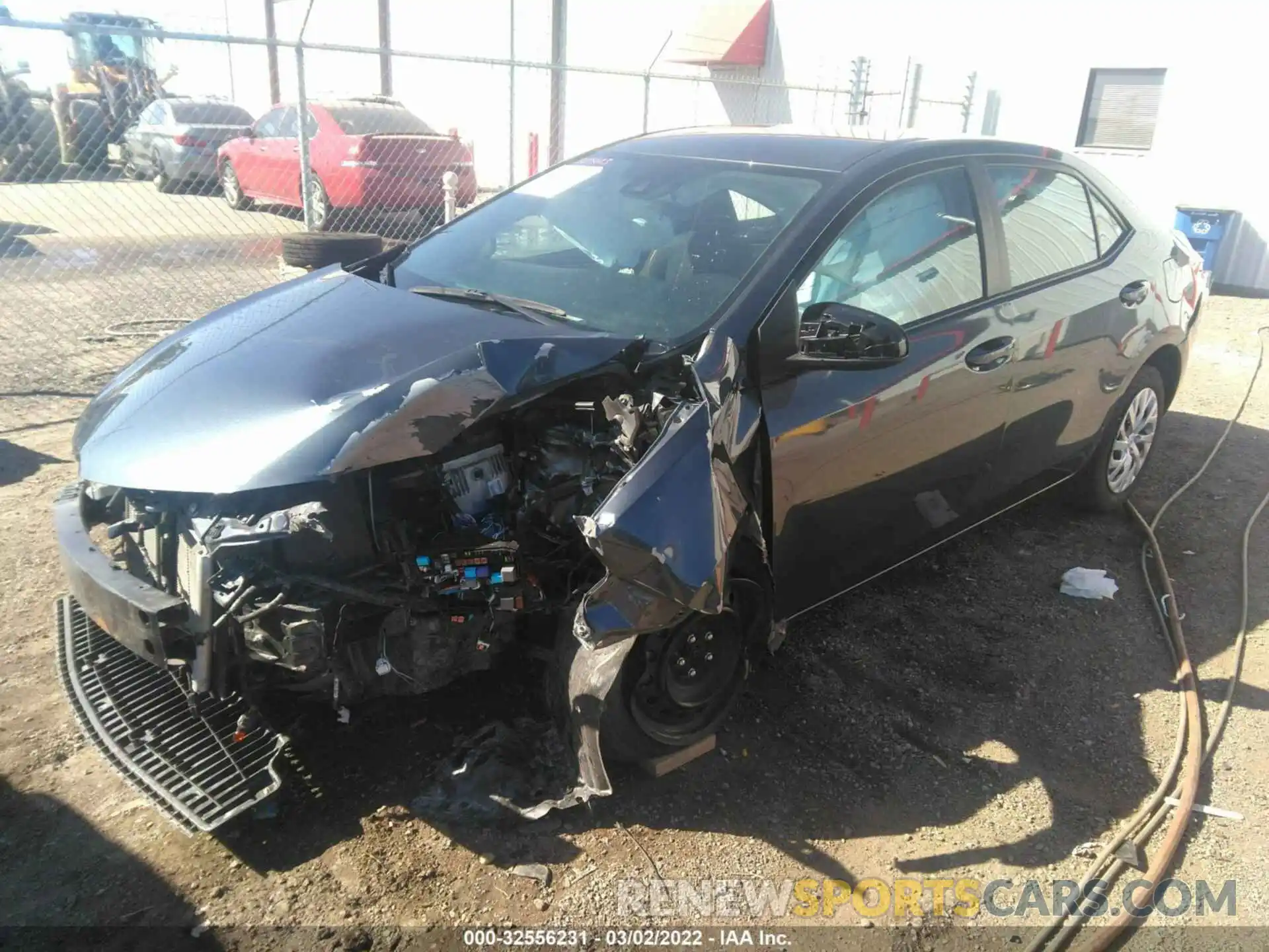 2 Photograph of a damaged car 5YFBURHE6KP921259 TOYOTA COROLLA 2019