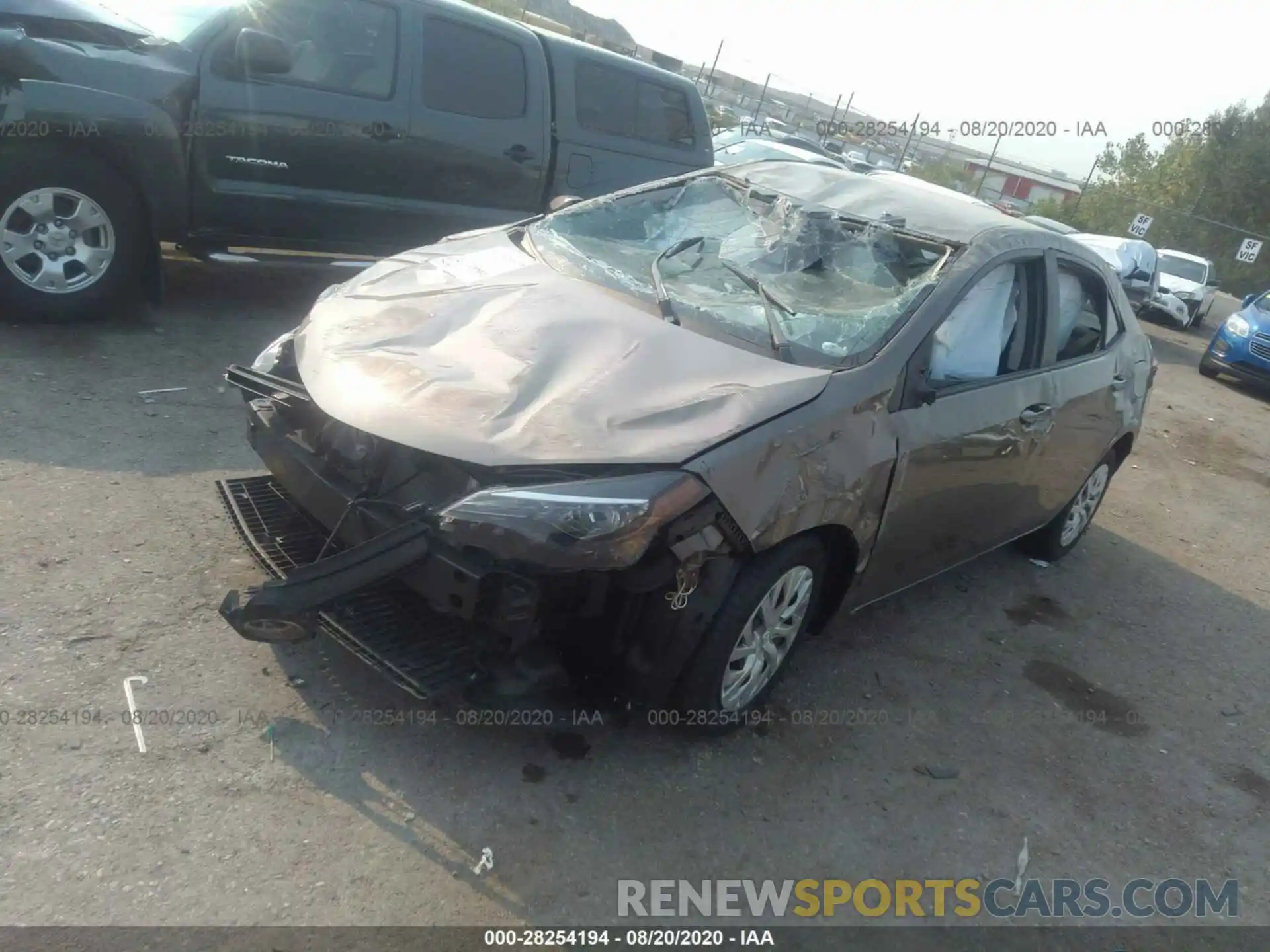 2 Photograph of a damaged car 5YFBURHE6KP921603 TOYOTA COROLLA 2019