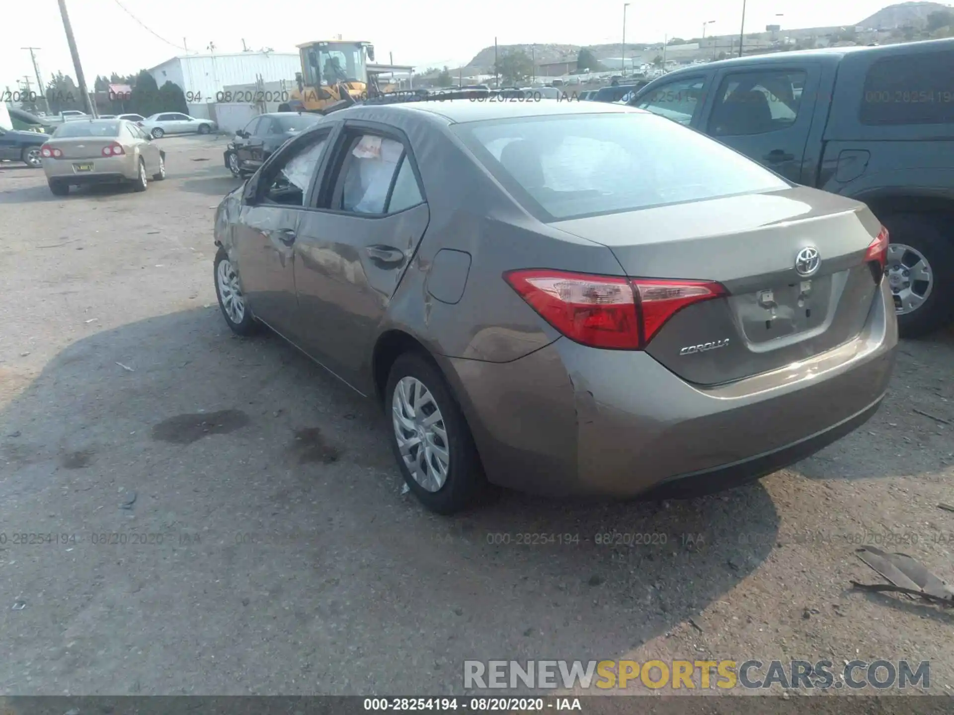 3 Photograph of a damaged car 5YFBURHE6KP921603 TOYOTA COROLLA 2019