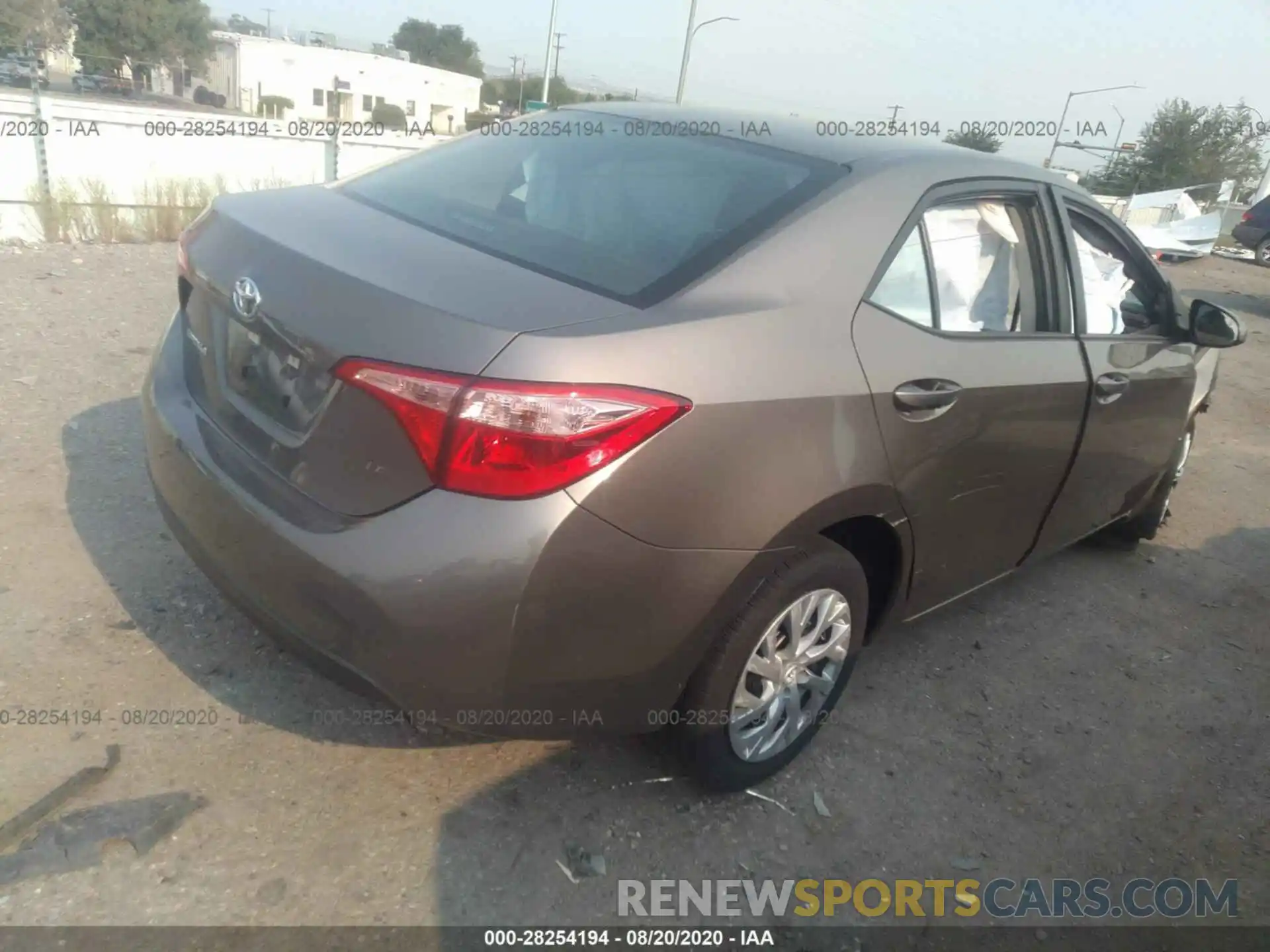 4 Photograph of a damaged car 5YFBURHE6KP921603 TOYOTA COROLLA 2019