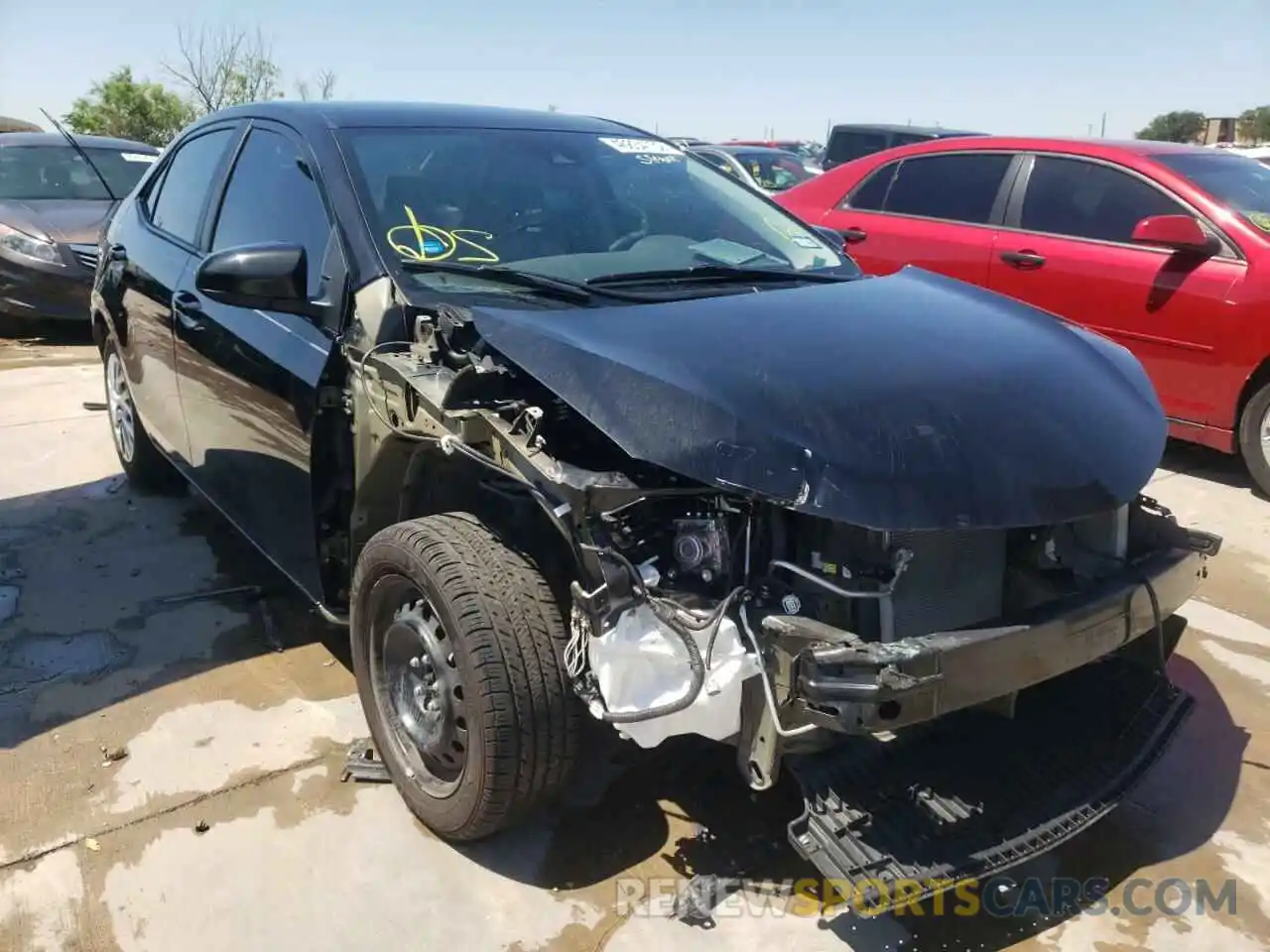 1 Photograph of a damaged car 5YFBURHE6KP921732 TOYOTA COROLLA 2019