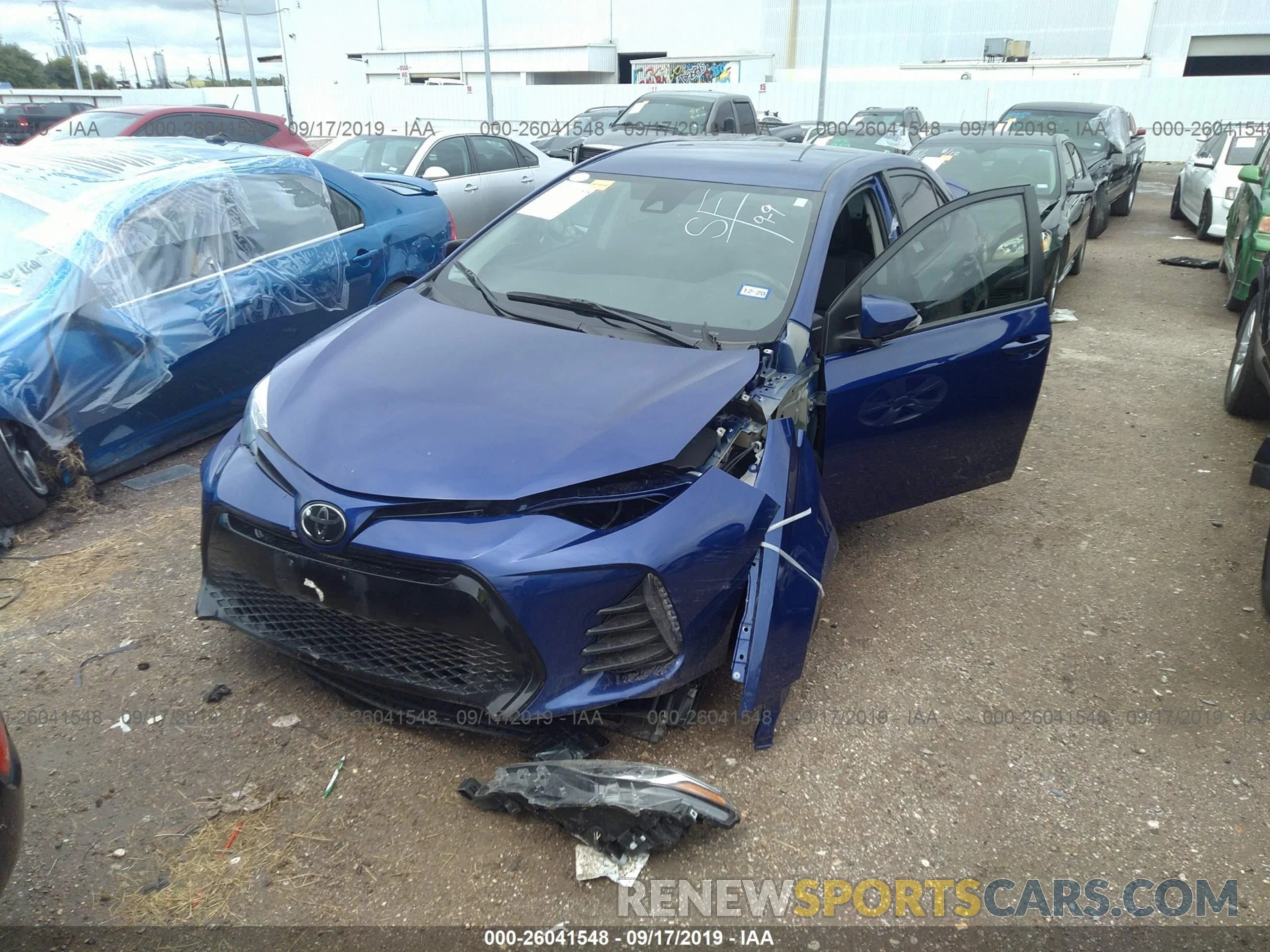 2 Photograph of a damaged car 5YFBURHE6KP921861 TOYOTA COROLLA 2019