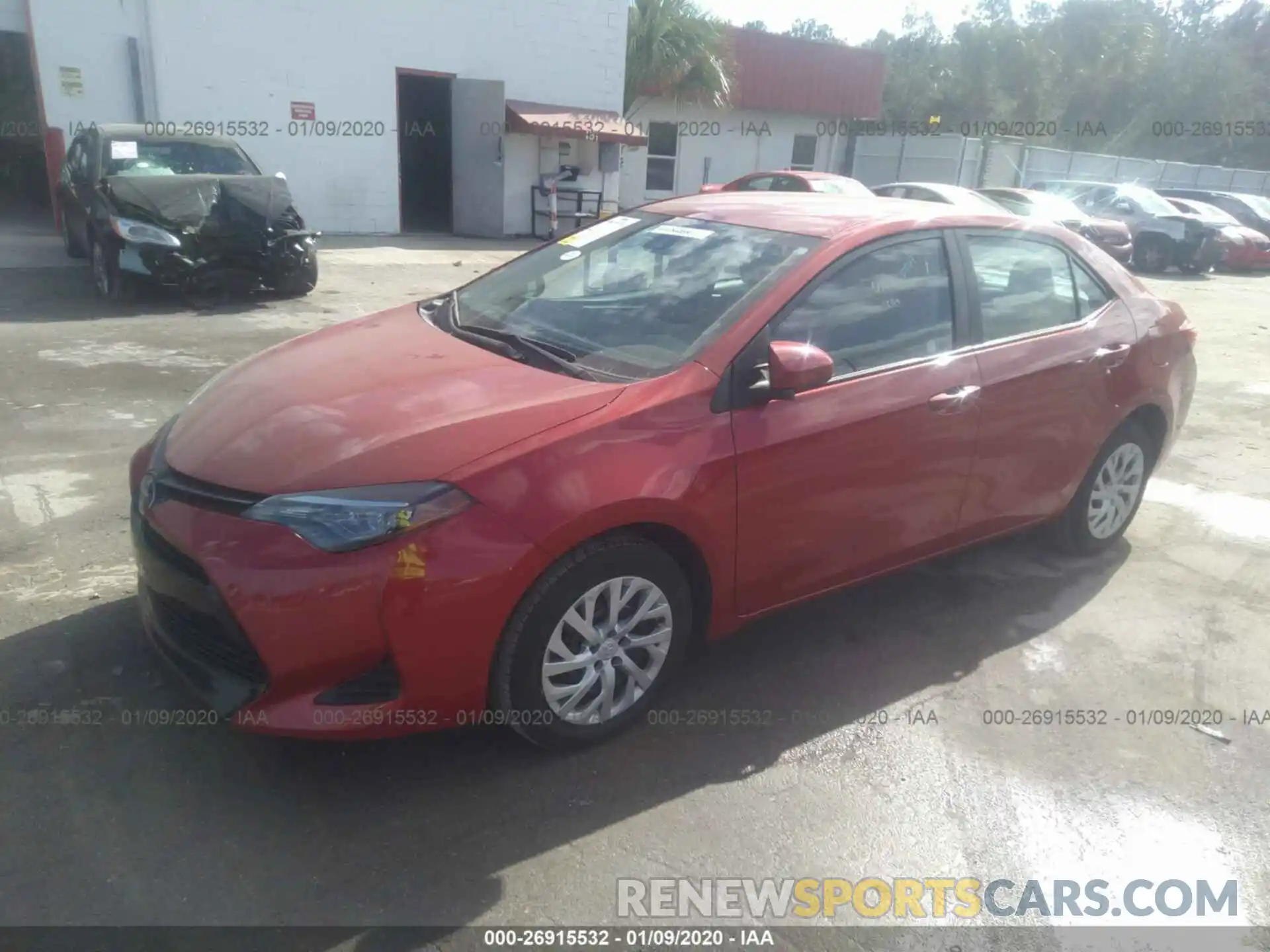 2 Photograph of a damaged car 5YFBURHE6KP922010 TOYOTA COROLLA 2019