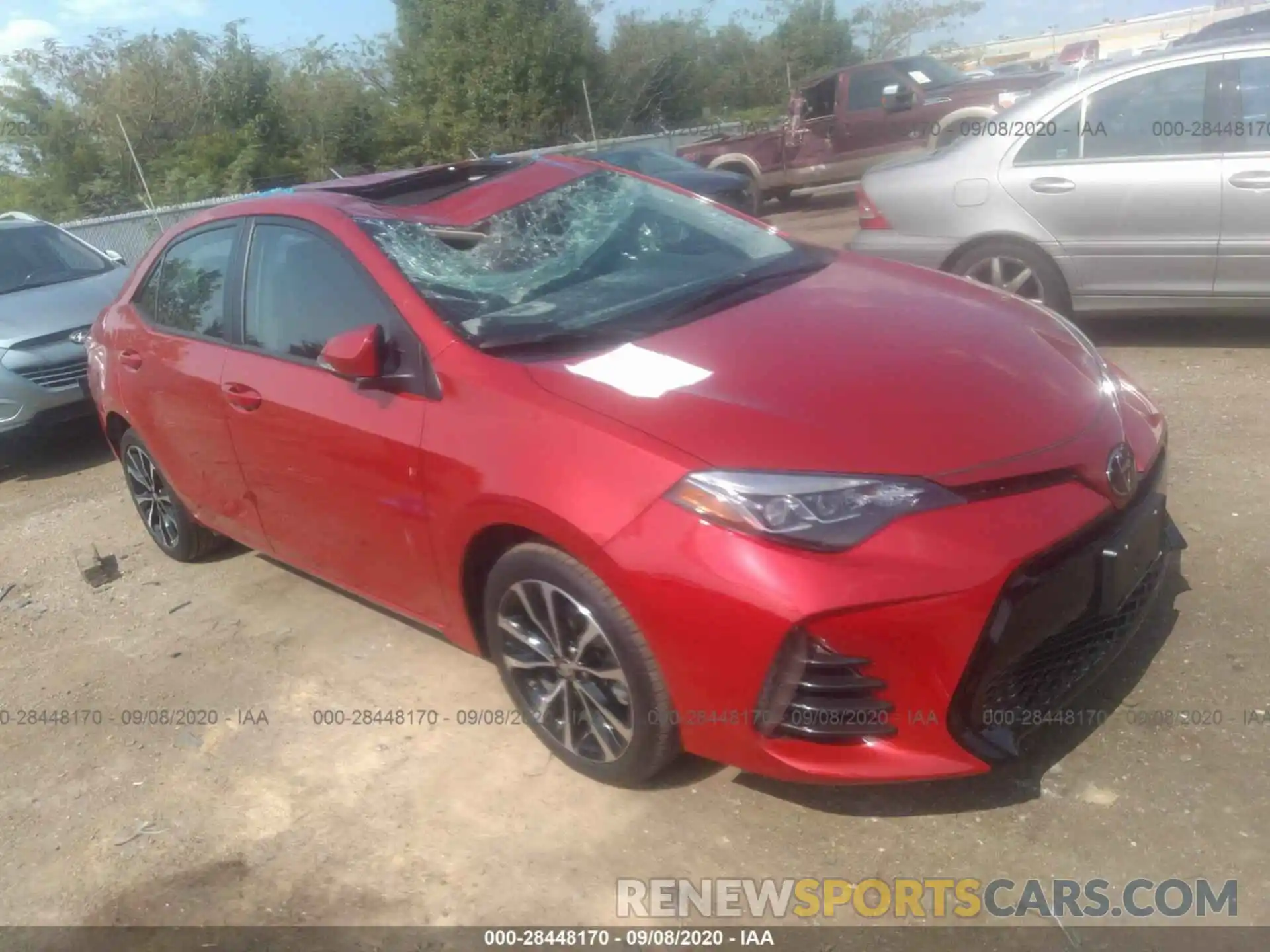 1 Photograph of a damaged car 5YFBURHE6KP922380 TOYOTA COROLLA 2019