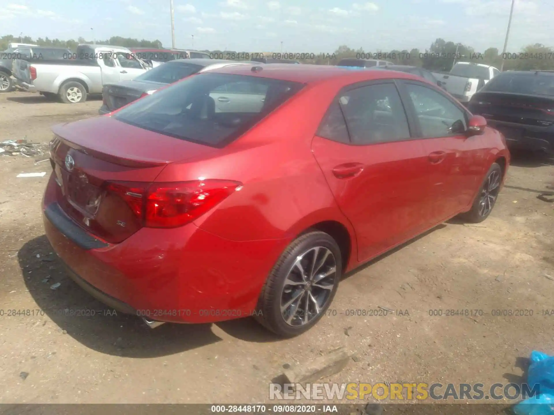 4 Photograph of a damaged car 5YFBURHE6KP922380 TOYOTA COROLLA 2019