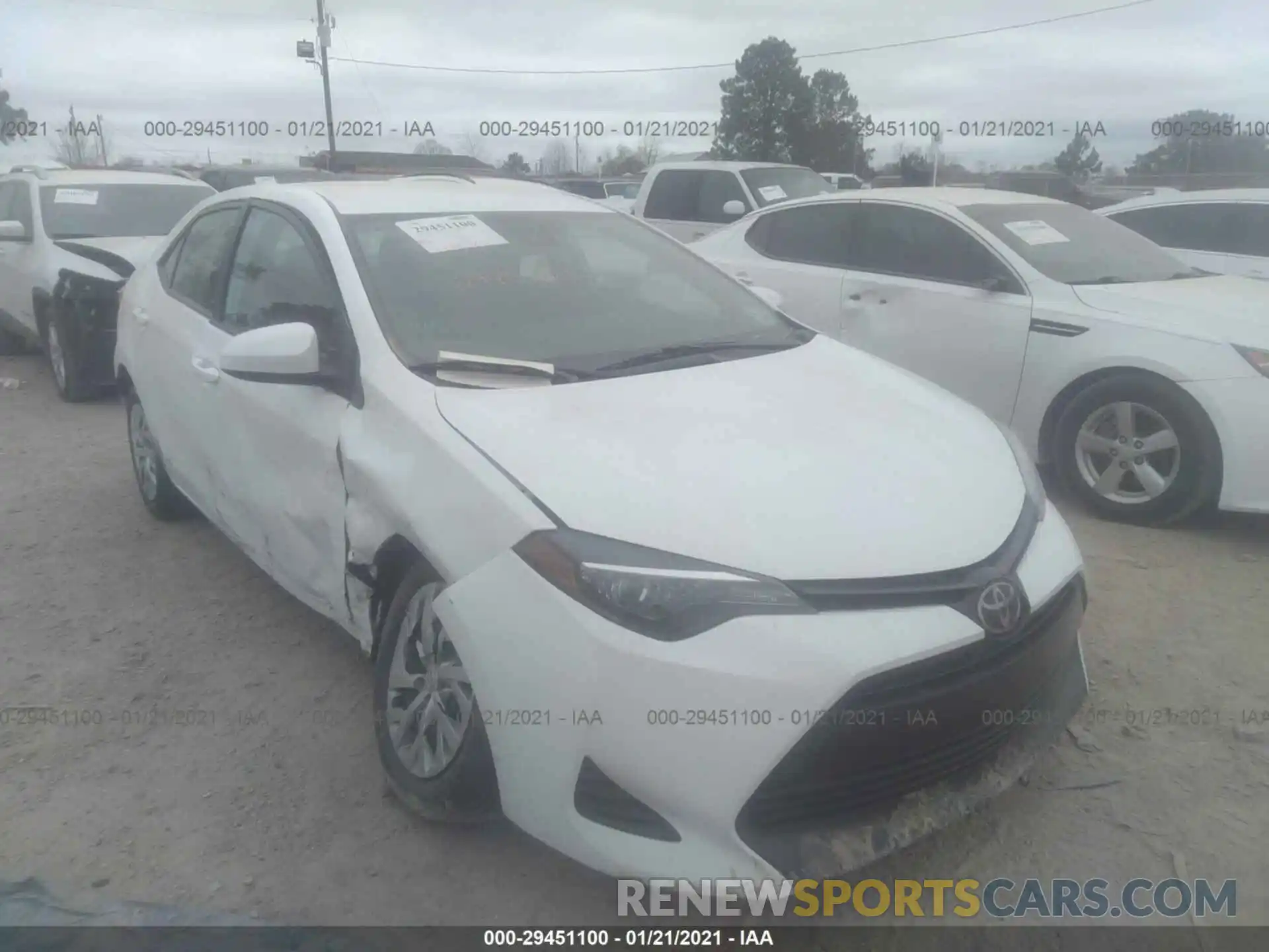 1 Photograph of a damaged car 5YFBURHE6KP922413 TOYOTA COROLLA 2019