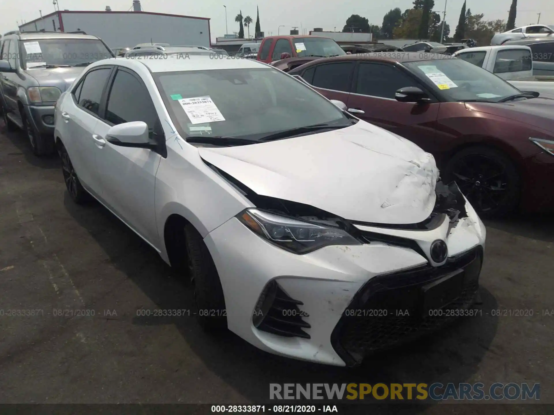 1 Photograph of a damaged car 5YFBURHE6KP922721 TOYOTA COROLLA 2019