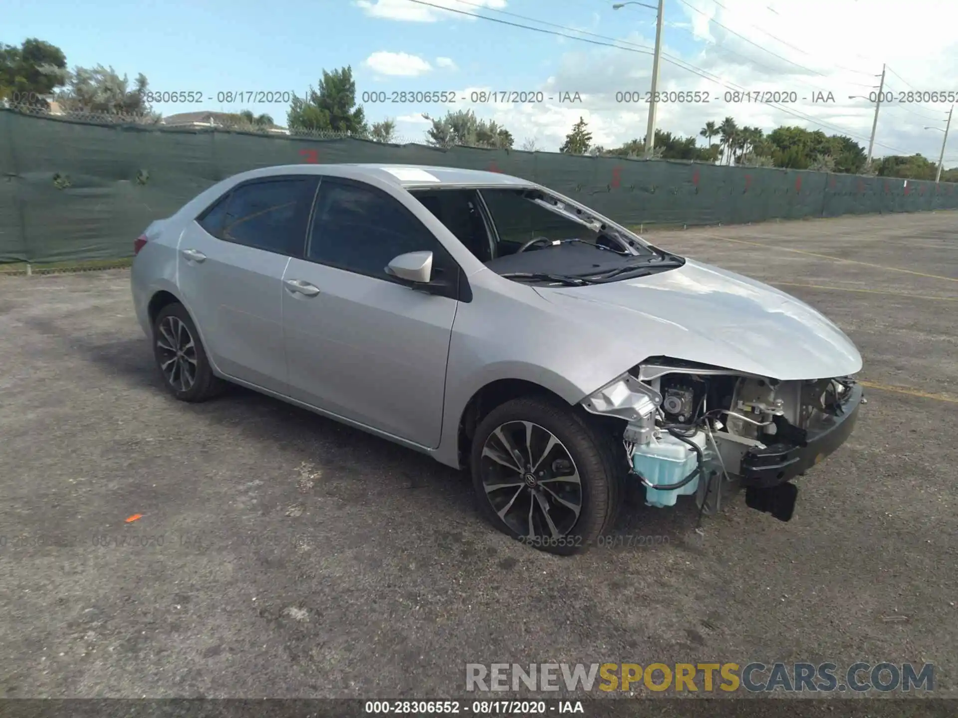 1 Photograph of a damaged car 5YFBURHE6KP922749 TOYOTA COROLLA 2019