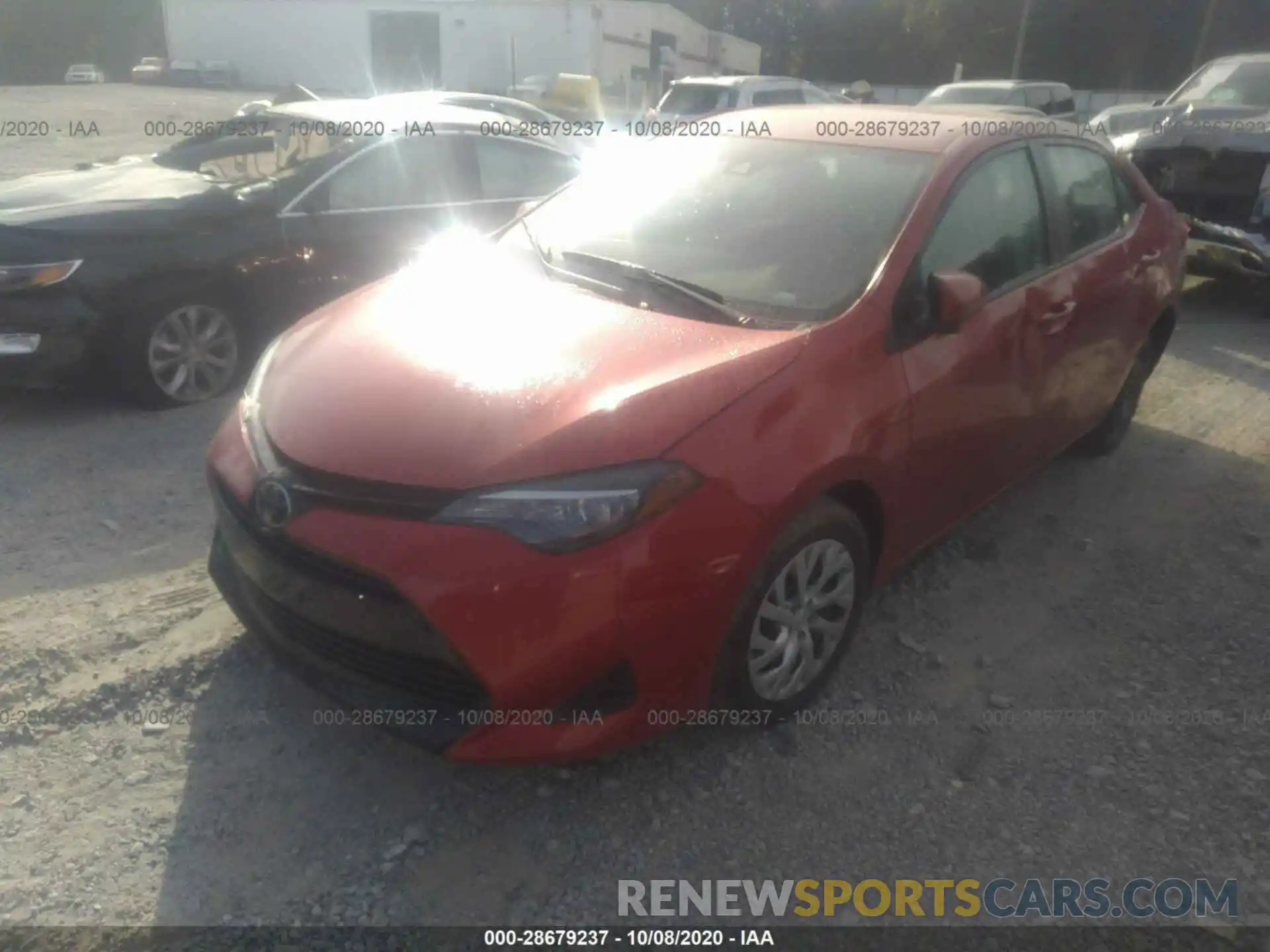 2 Photograph of a damaged car 5YFBURHE6KP922783 TOYOTA COROLLA 2019