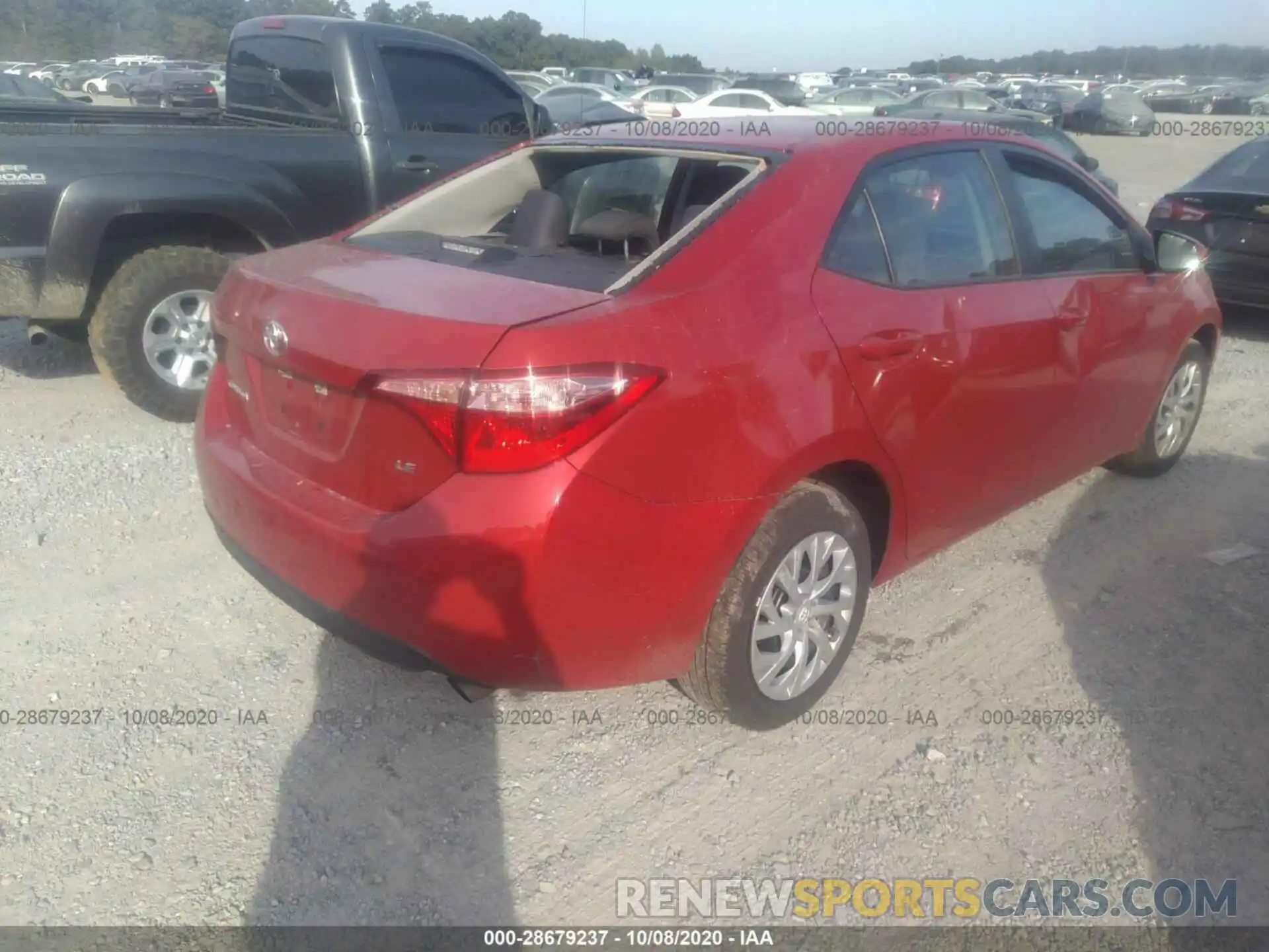 4 Photograph of a damaged car 5YFBURHE6KP922783 TOYOTA COROLLA 2019