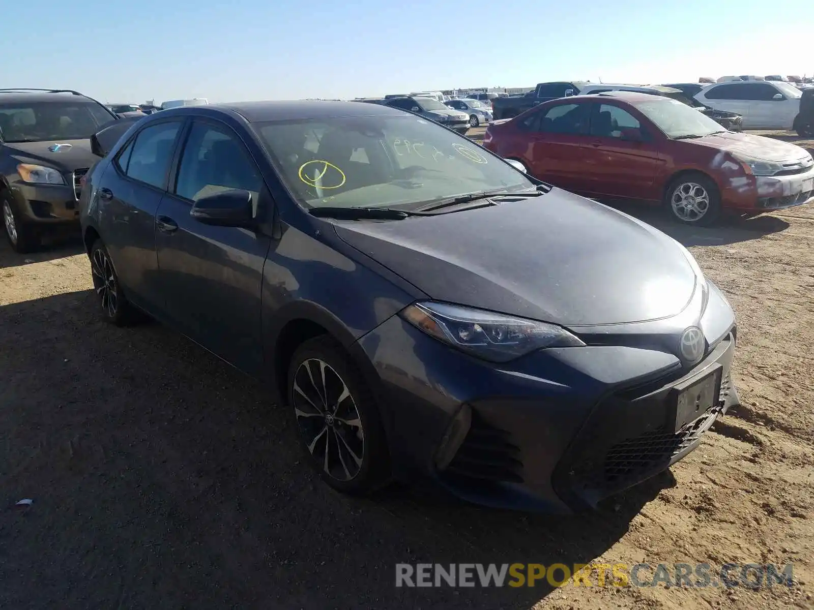 1 Photograph of a damaged car 5YFBURHE6KP922895 TOYOTA COROLLA 2019