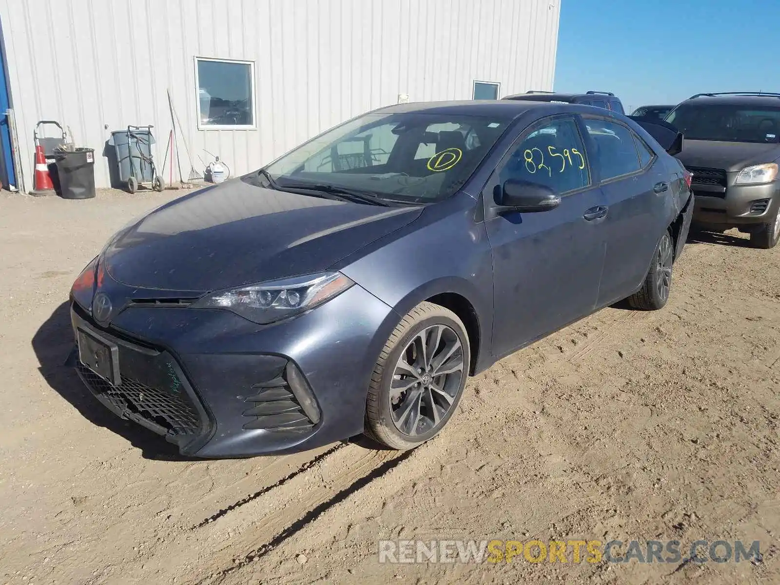 2 Photograph of a damaged car 5YFBURHE6KP922895 TOYOTA COROLLA 2019