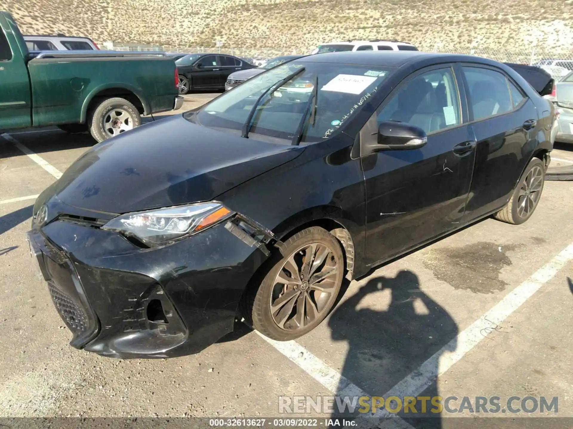 2 Photograph of a damaged car 5YFBURHE6KP923383 TOYOTA COROLLA 2019