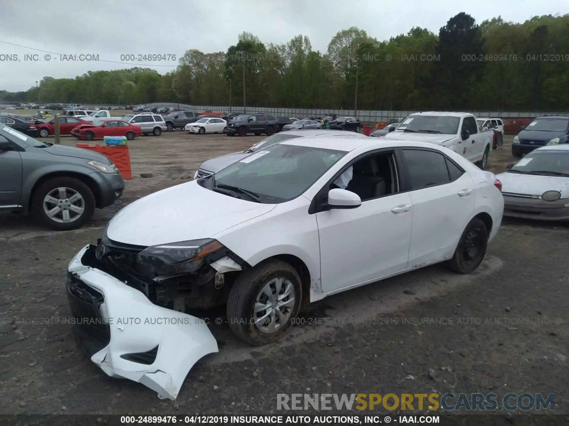 2 Photograph of a damaged car 5YFBURHE6KP925957 TOYOTA COROLLA 2019