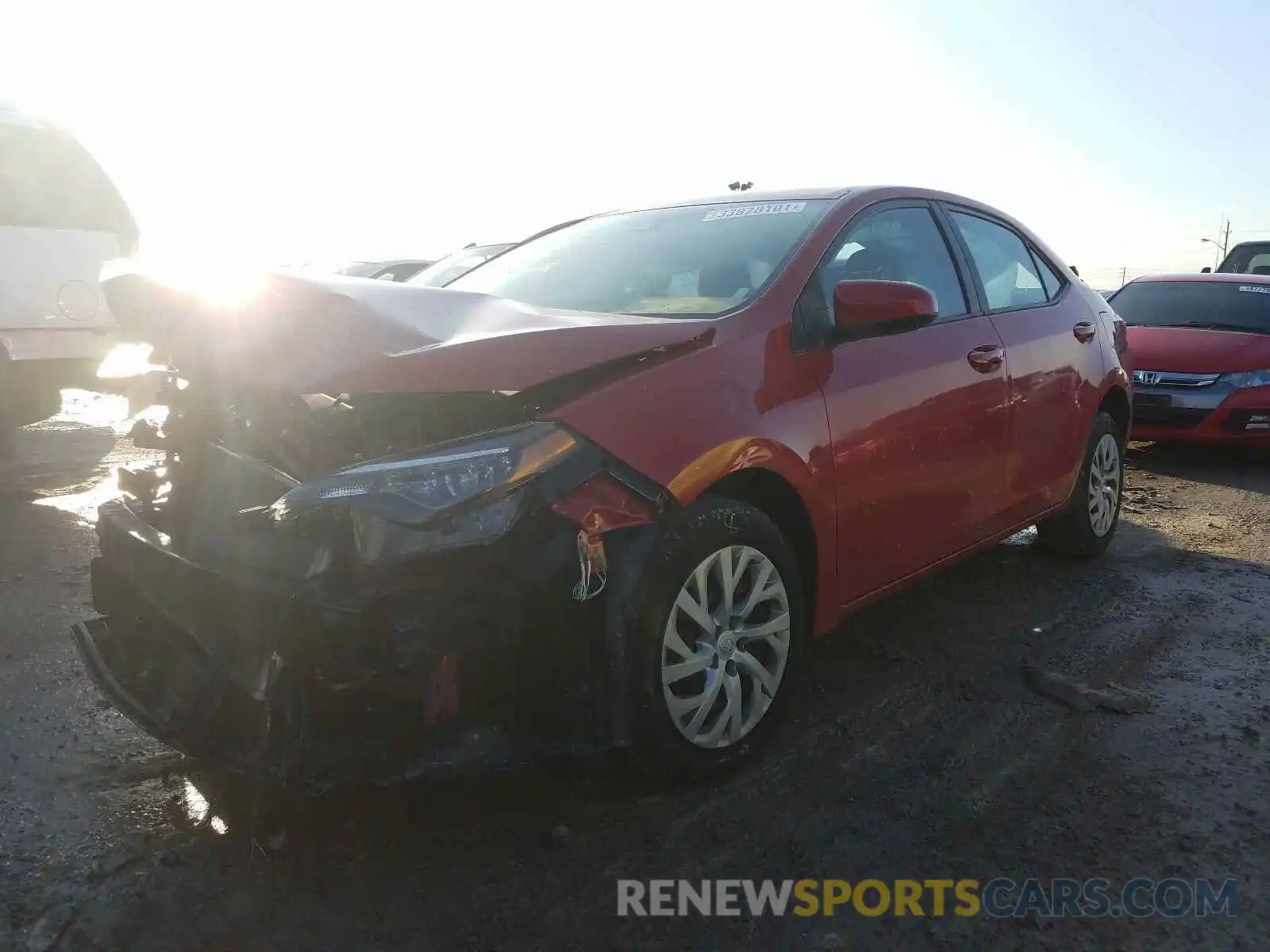 2 Photograph of a damaged car 5YFBURHE6KP926252 TOYOTA COROLLA 2019