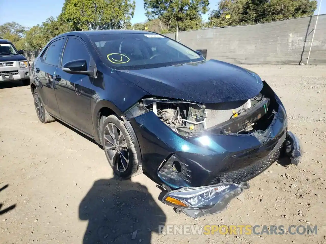 1 Photograph of a damaged car 5YFBURHE6KP926655 TOYOTA COROLLA 2019