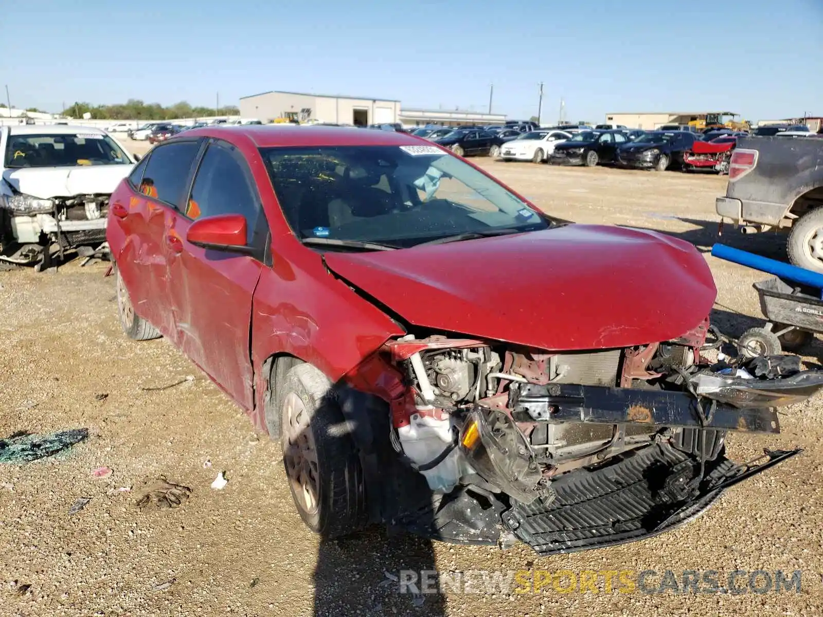 1 Photograph of a damaged car 5YFBURHE6KP926915 TOYOTA COROLLA 2019