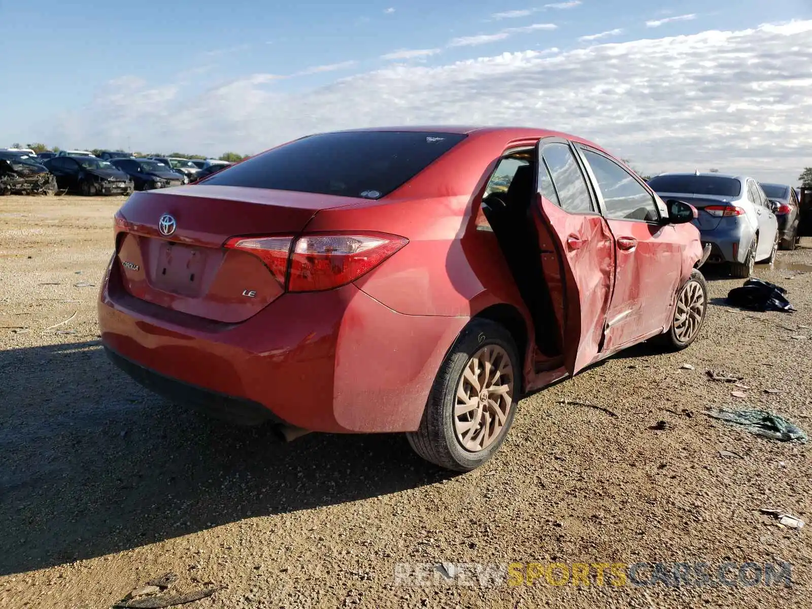 4 Photograph of a damaged car 5YFBURHE6KP926915 TOYOTA COROLLA 2019