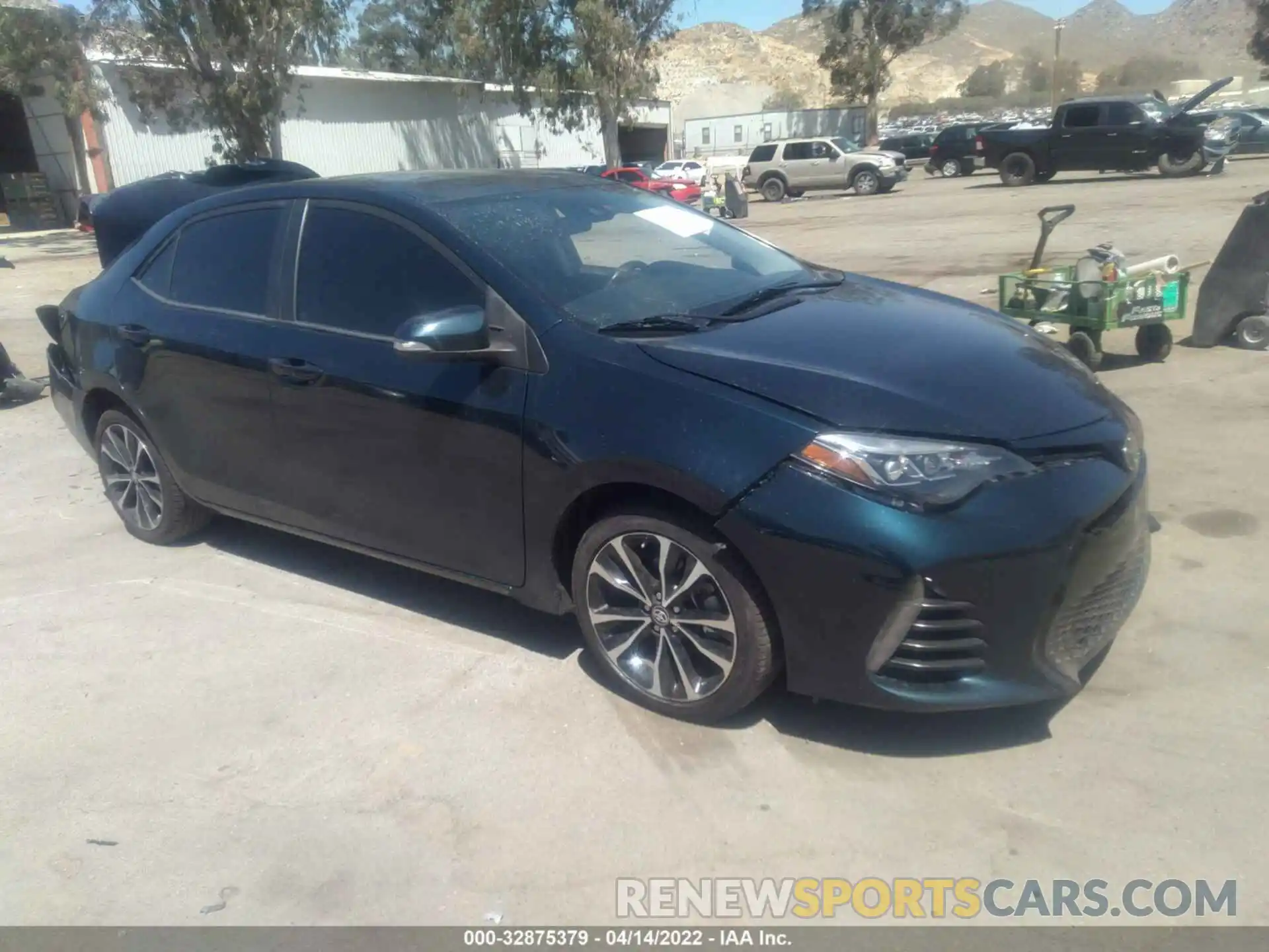 1 Photograph of a damaged car 5YFBURHE6KP927336 TOYOTA COROLLA 2019