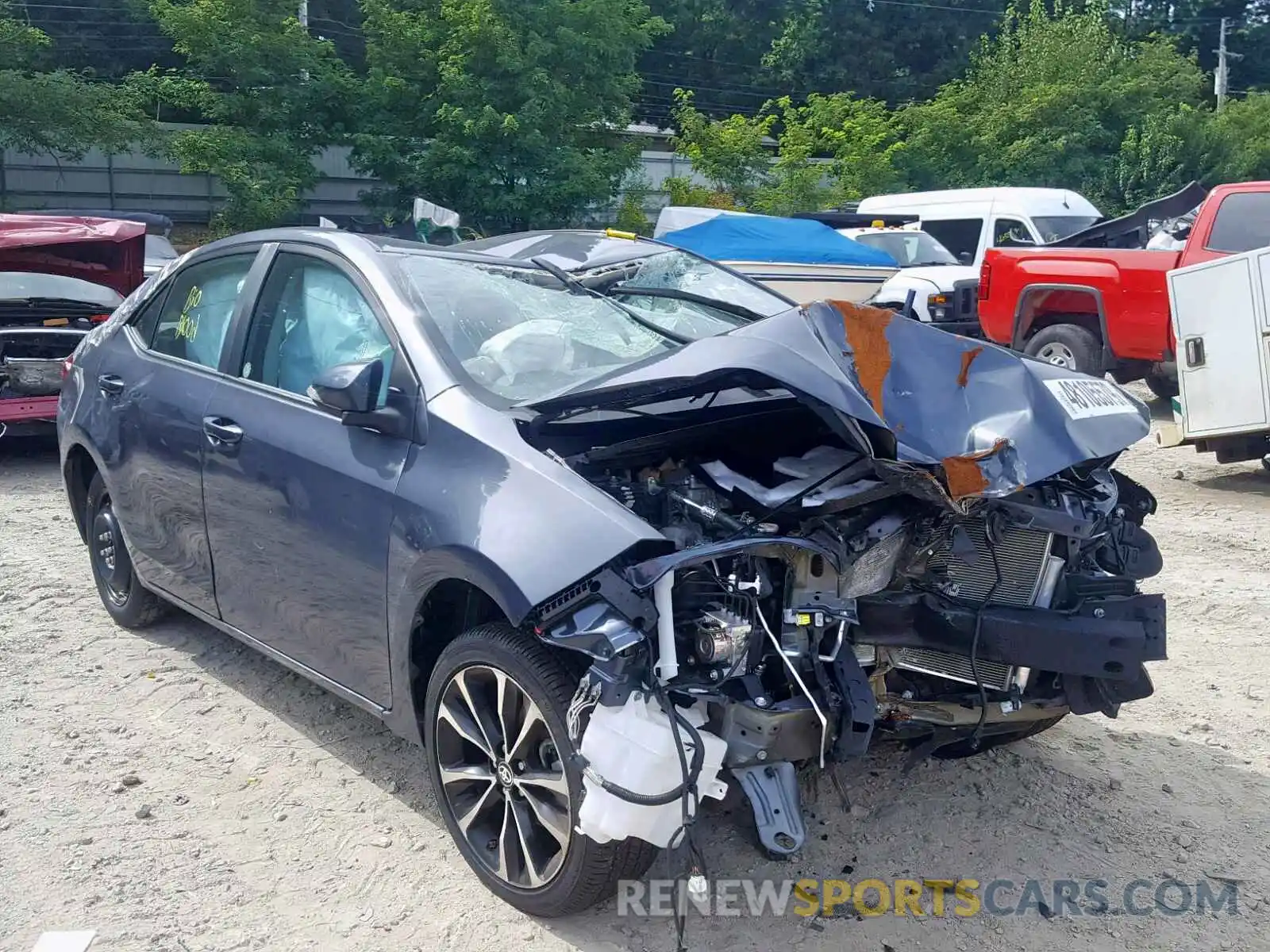 1 Photograph of a damaged car 5YFBURHE6KP927451 TOYOTA COROLLA 2019