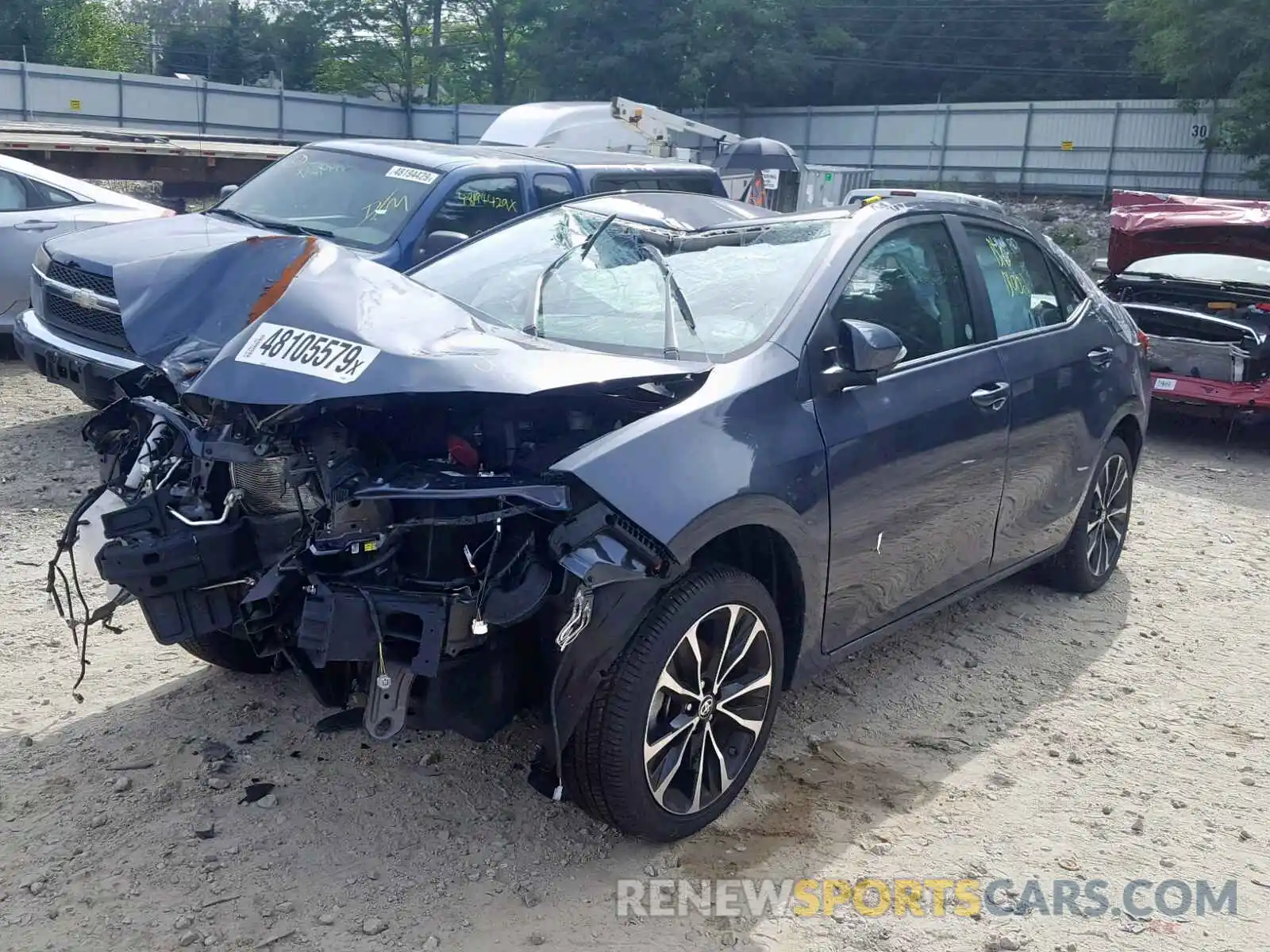 2 Photograph of a damaged car 5YFBURHE6KP927451 TOYOTA COROLLA 2019