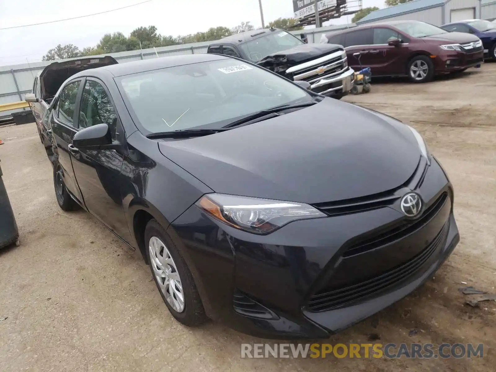 1 Photograph of a damaged car 5YFBURHE6KP927479 TOYOTA COROLLA 2019