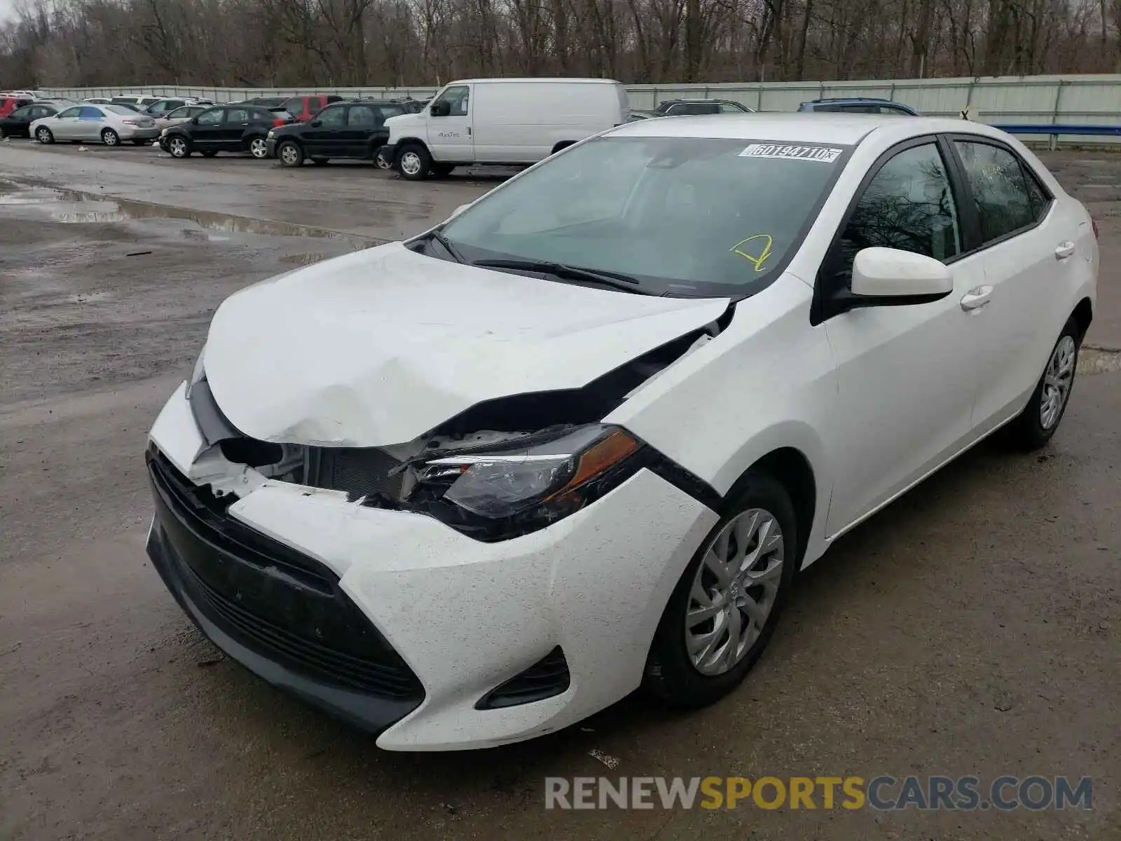 2 Photograph of a damaged car 5YFBURHE6KP927496 TOYOTA COROLLA 2019