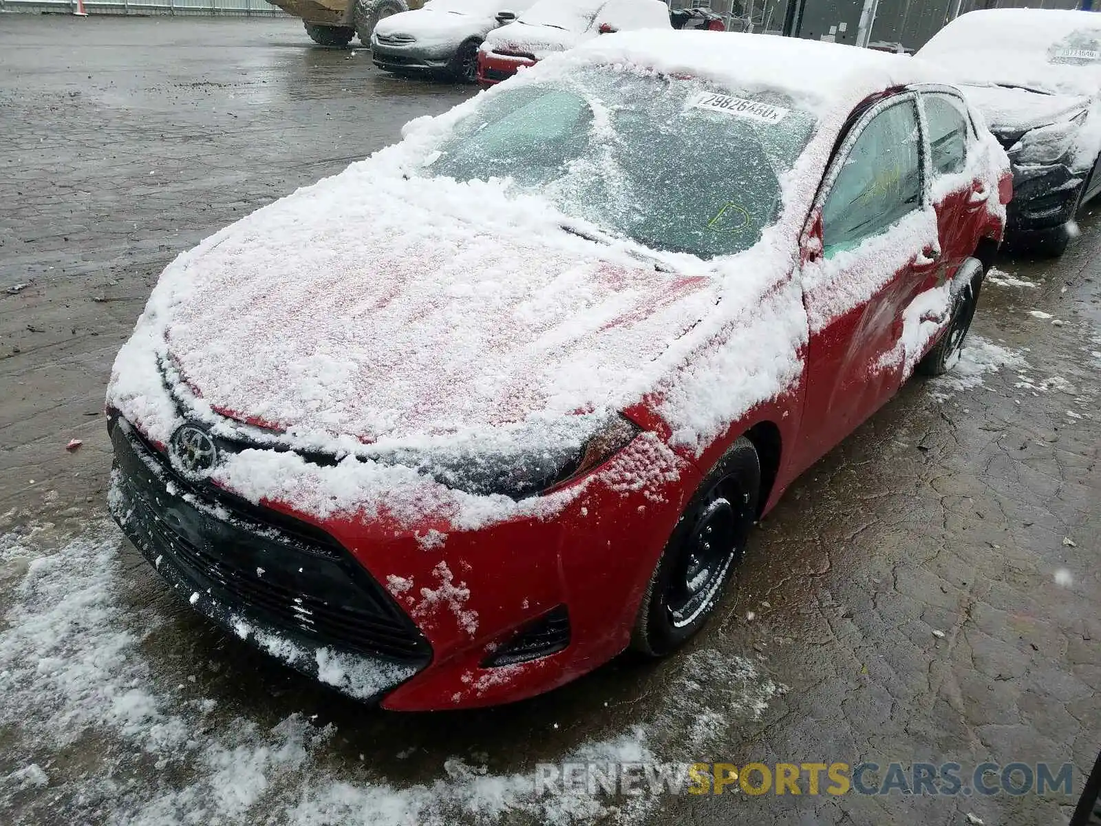 2 Photograph of a damaged car 5YFBURHE6KP927885 TOYOTA COROLLA 2019