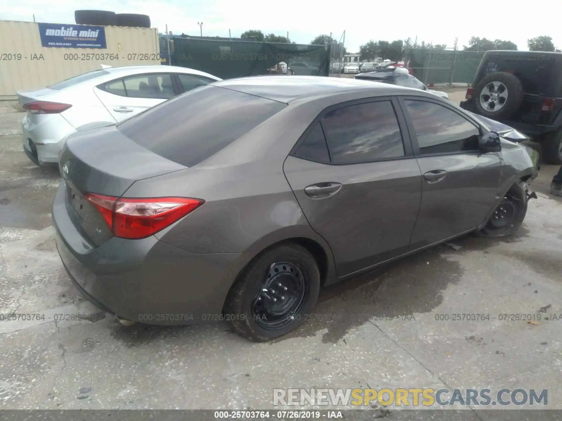 4 Photograph of a damaged car 5YFBURHE6KP927918 TOYOTA COROLLA 2019