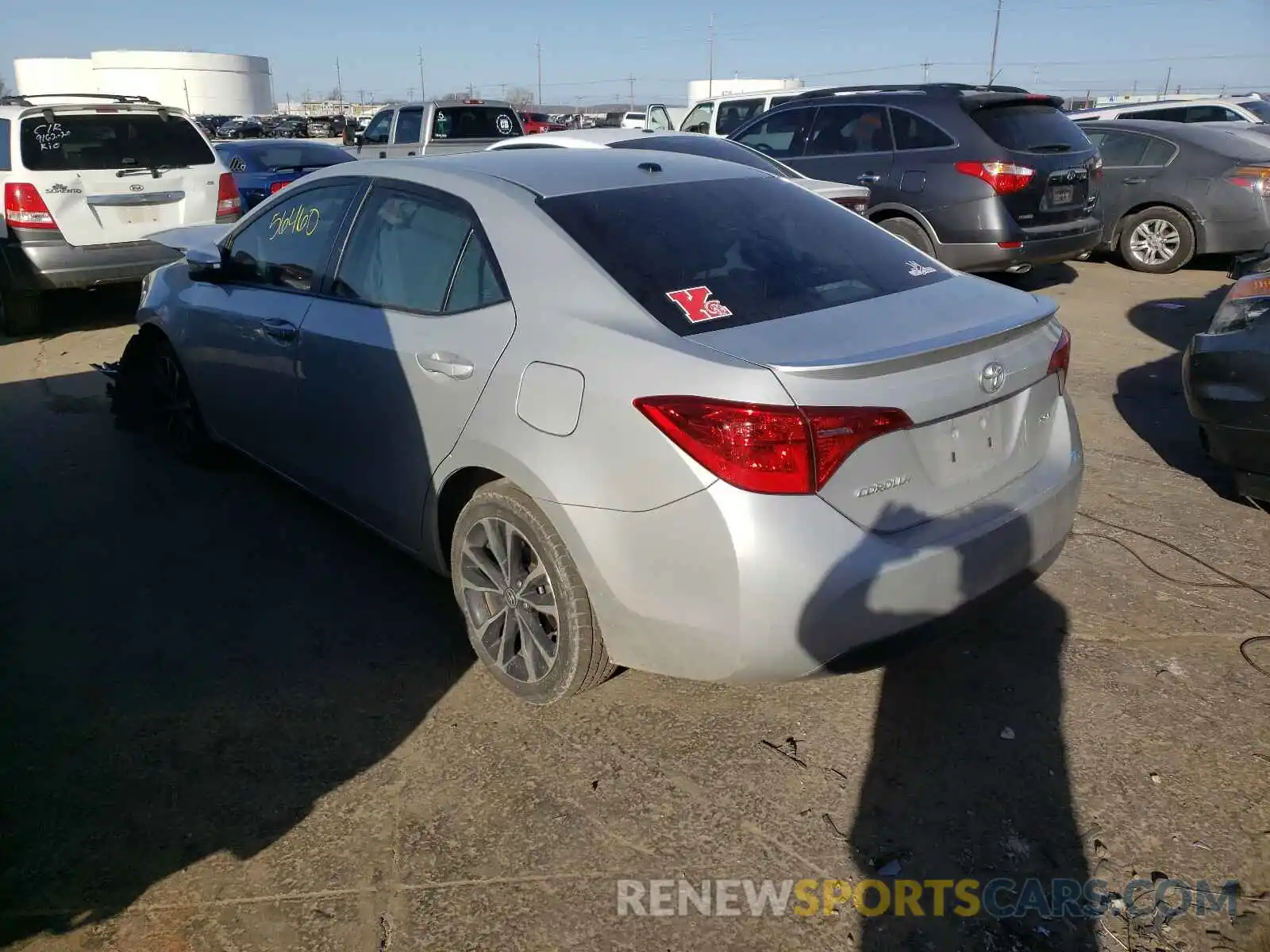 3 Photograph of a damaged car 5YFBURHE6KP927935 TOYOTA COROLLA 2019