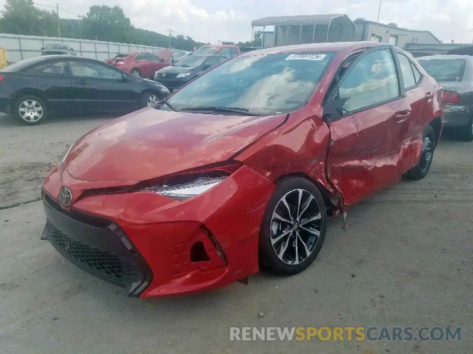 2 Photograph of a damaged car 5YFBURHE6KP928390 TOYOTA COROLLA 2019