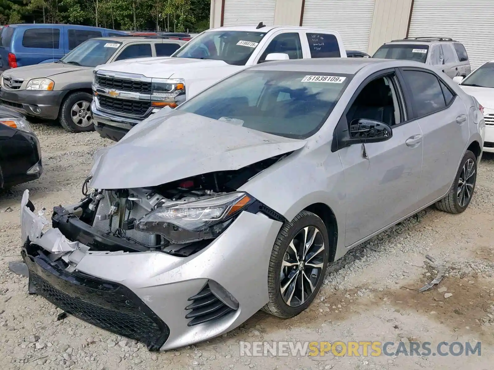 2 Photograph of a damaged car 5YFBURHE6KP928809 TOYOTA COROLLA 2019