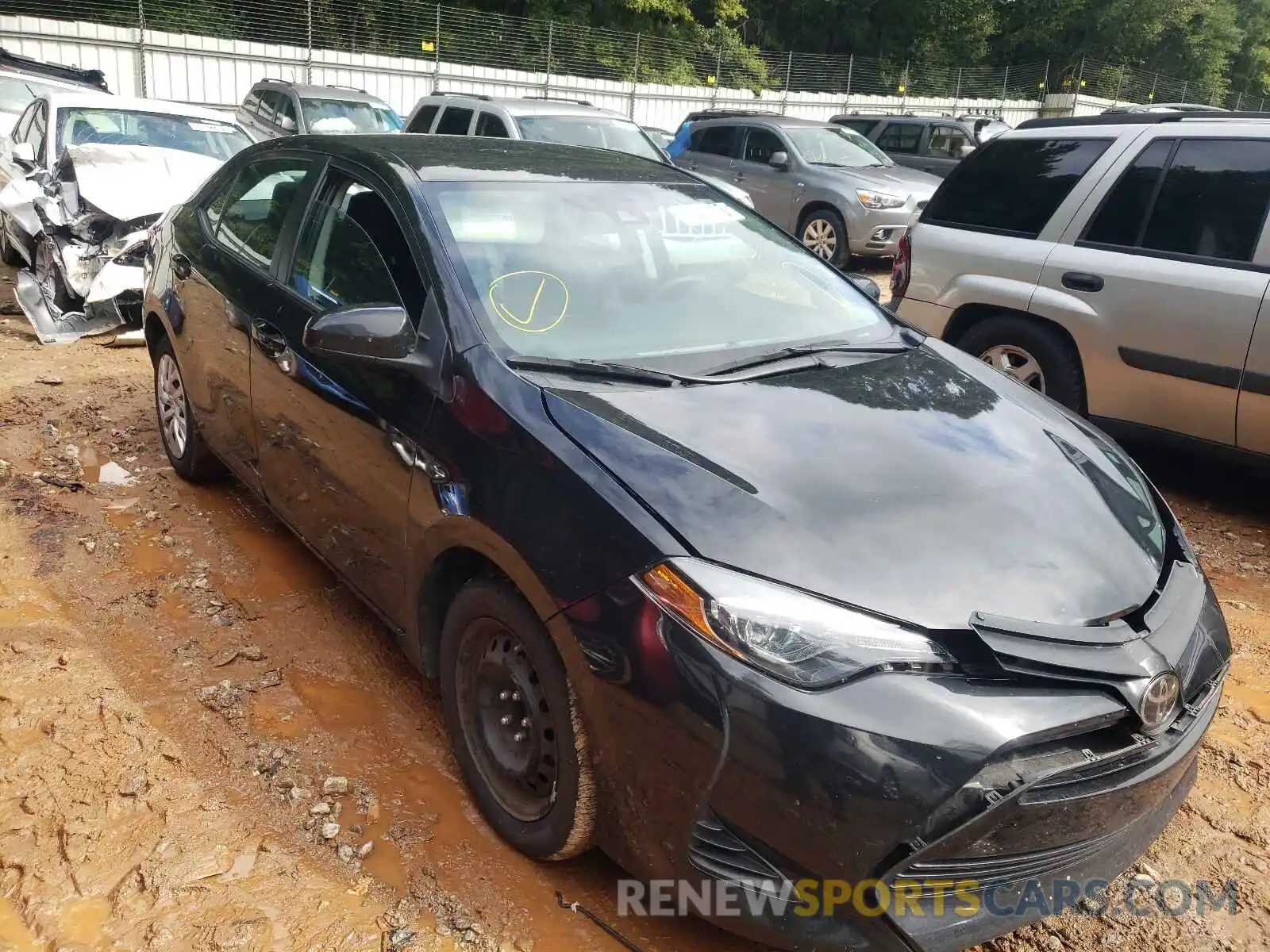 1 Photograph of a damaged car 5YFBURHE6KP928826 TOYOTA COROLLA 2019