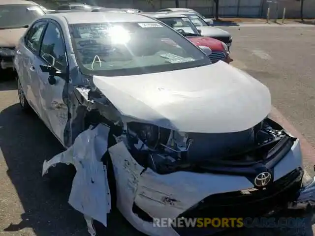 1 Photograph of a damaged car 5YFBURHE6KP929278 TOYOTA COROLLA 2019