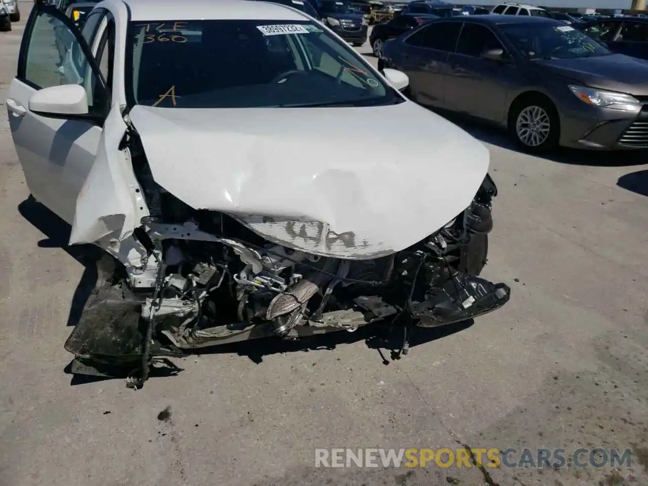 9 Photograph of a damaged car 5YFBURHE6KP929328 TOYOTA COROLLA 2019